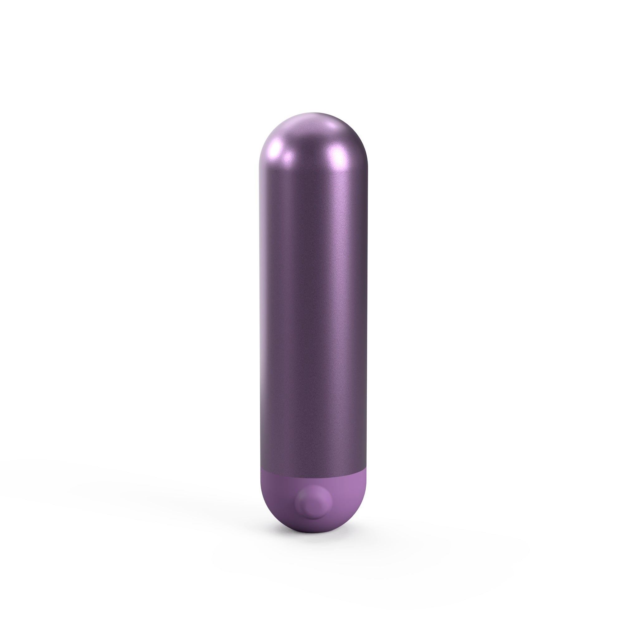 The JIMMYJANE® Chroma™ Mini with Remote is a small, metallic purple, bullet-shaped device featuring a rounded top and light purple base, shown on a white background.