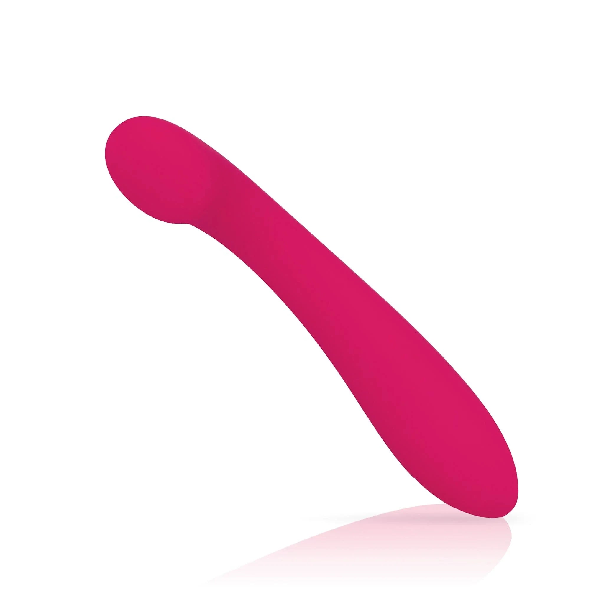 The JIMMYJANE® Tilla™ 6-inch is a pink silicone personal massager with a curved, smooth design for g-spot stimulation, shown on a white background.