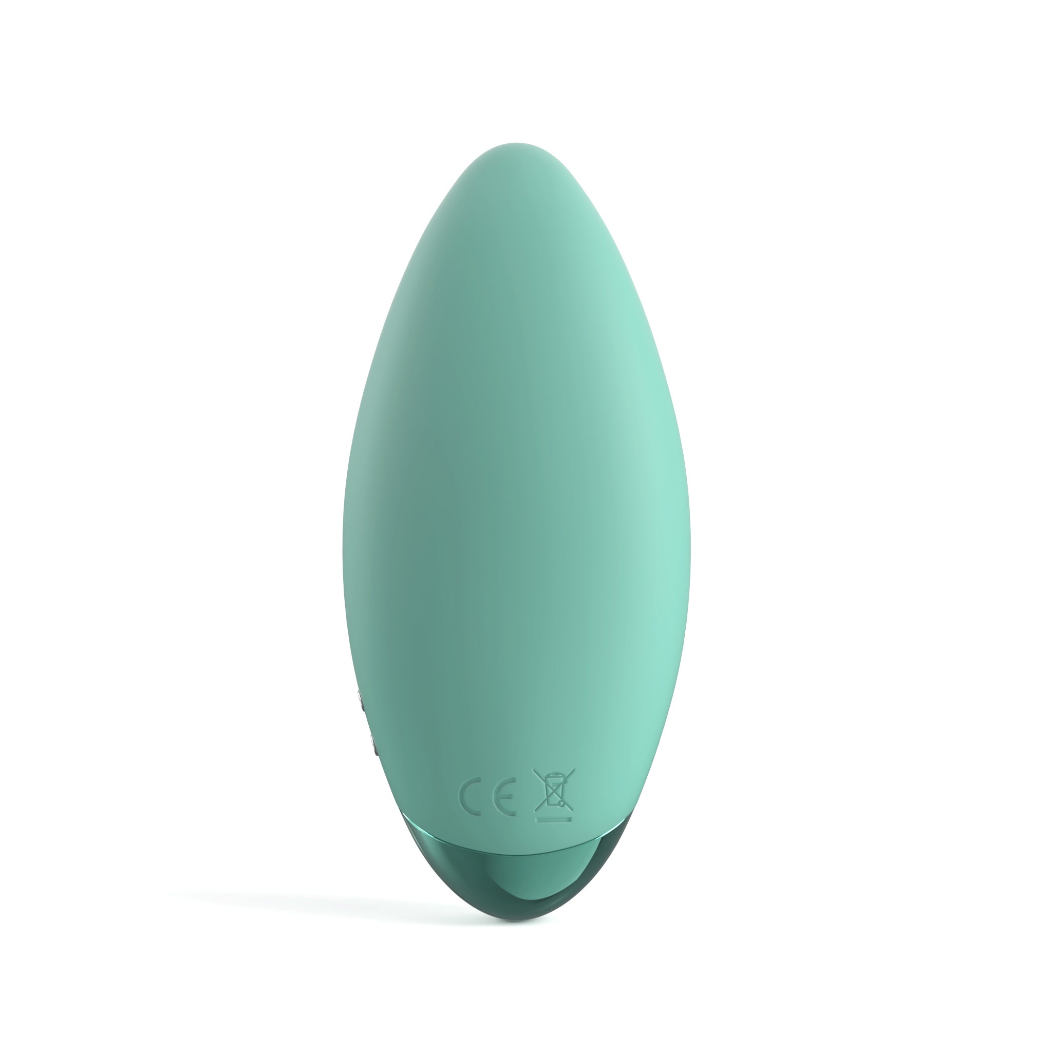The JIMMYJANE® Form 3® Pro is a teal, smooth, oval-shaped lay-on vibrator with a matte finish that offers waterproof clitoral stimulation.