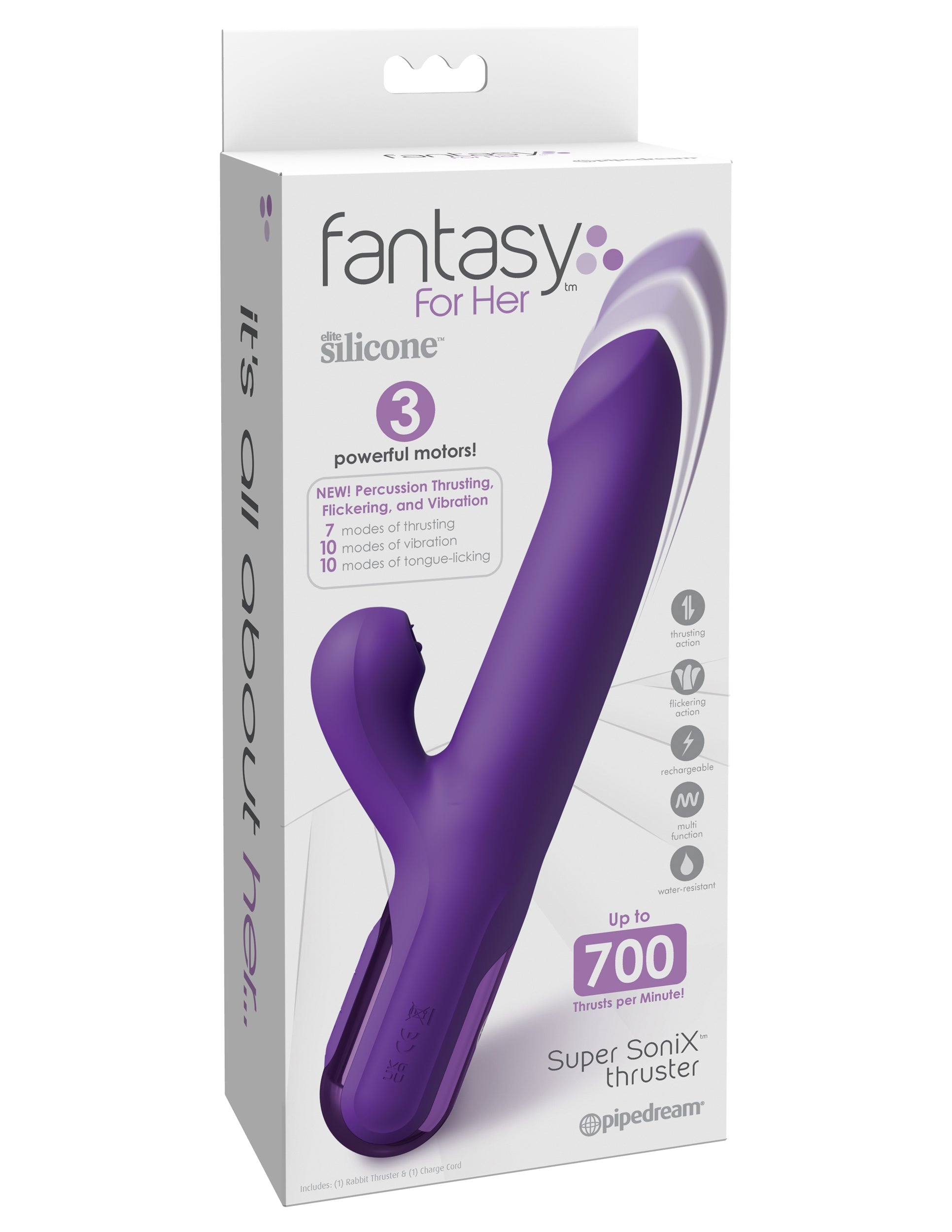 Super Sonix Thruster Vibrator - Purple