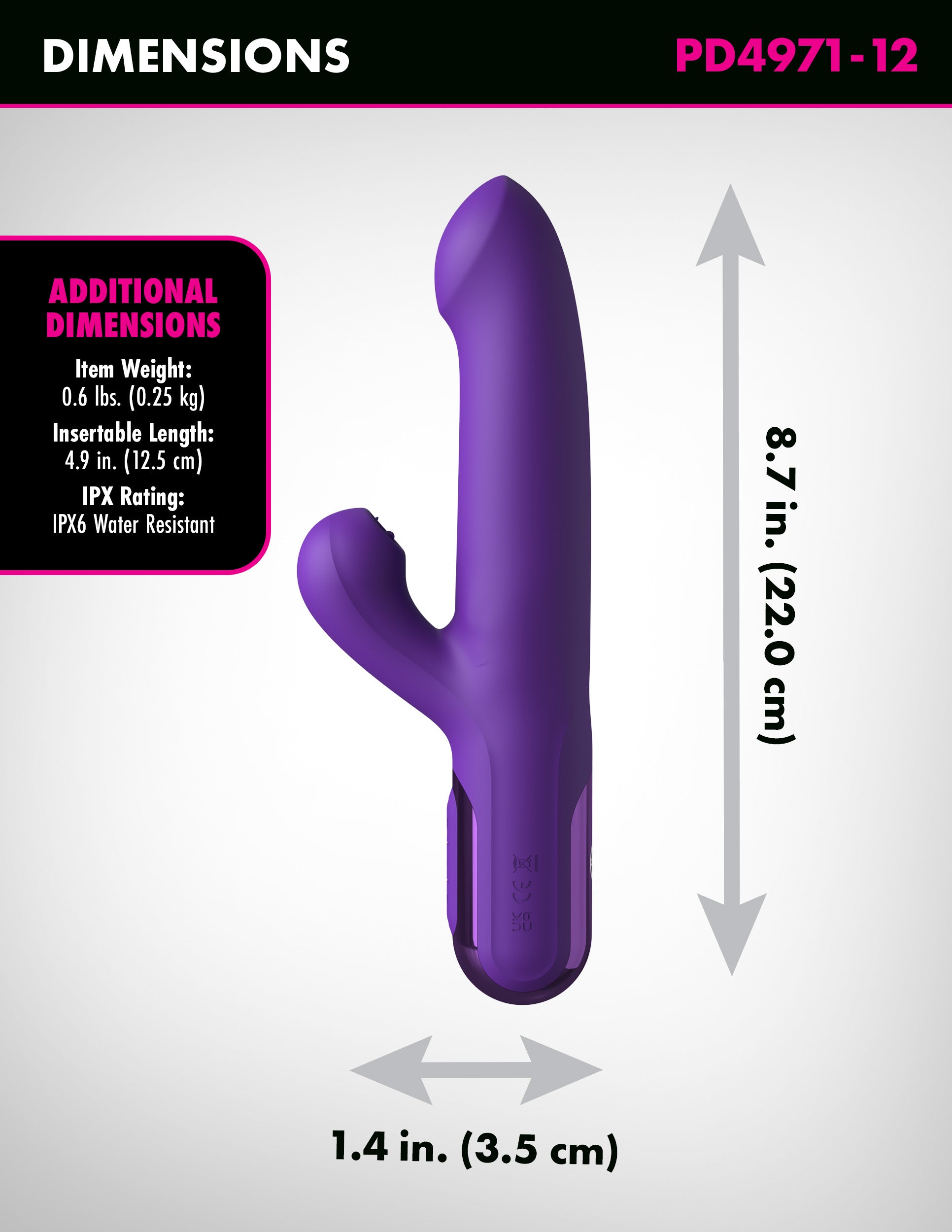 Super Sonix Thruster Vibrator - Purple
