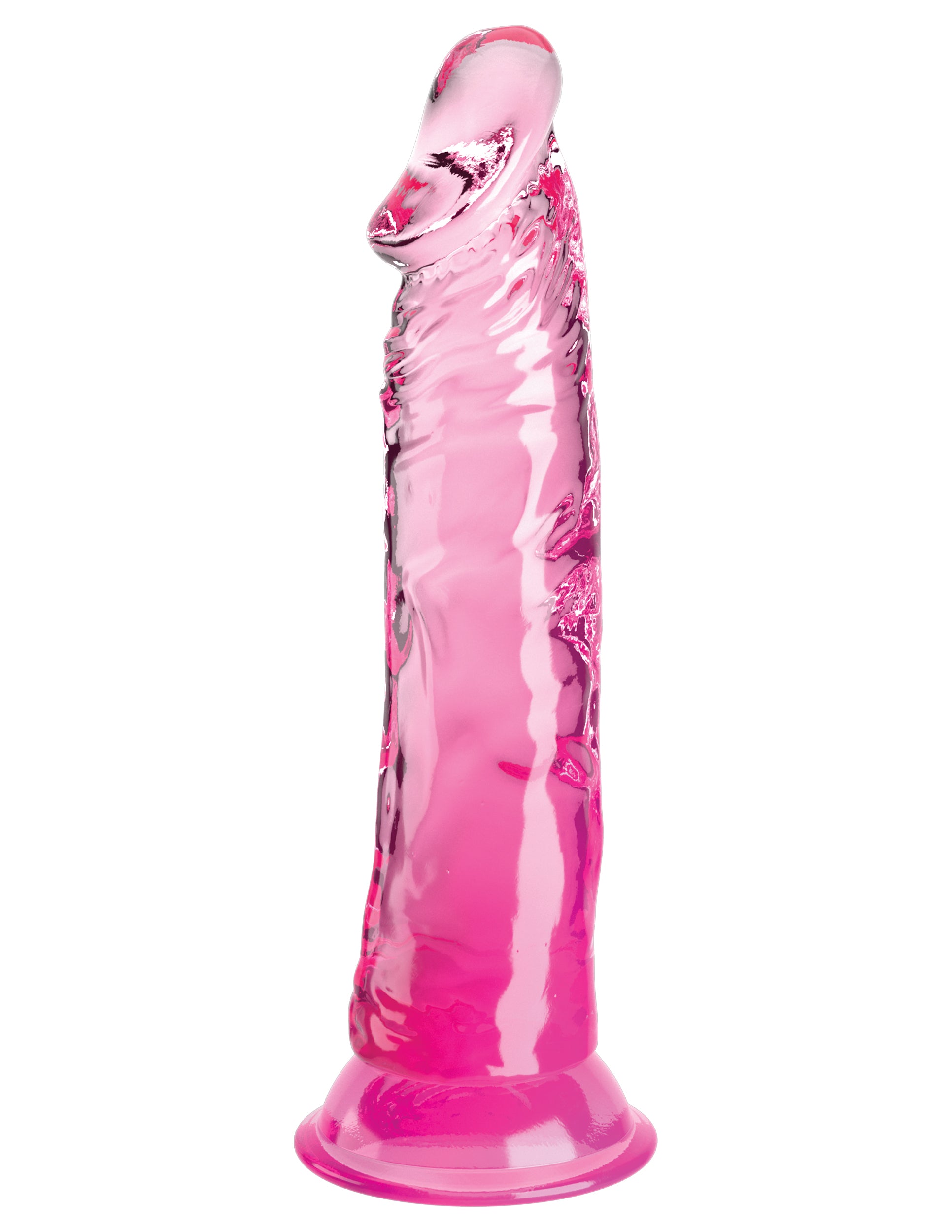 King Cock Clear 8" - Cock Pink