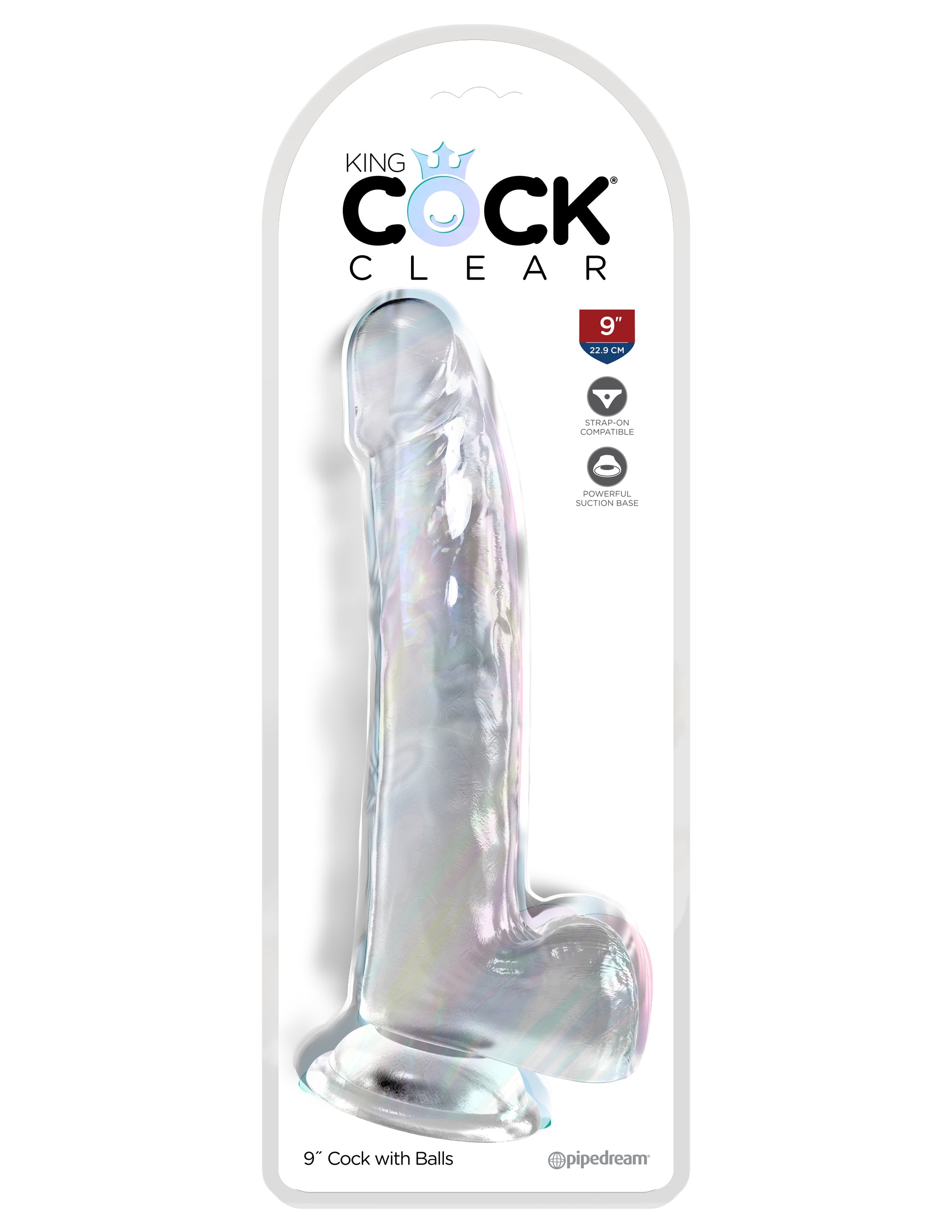 King Cock Clear 9" with Balls