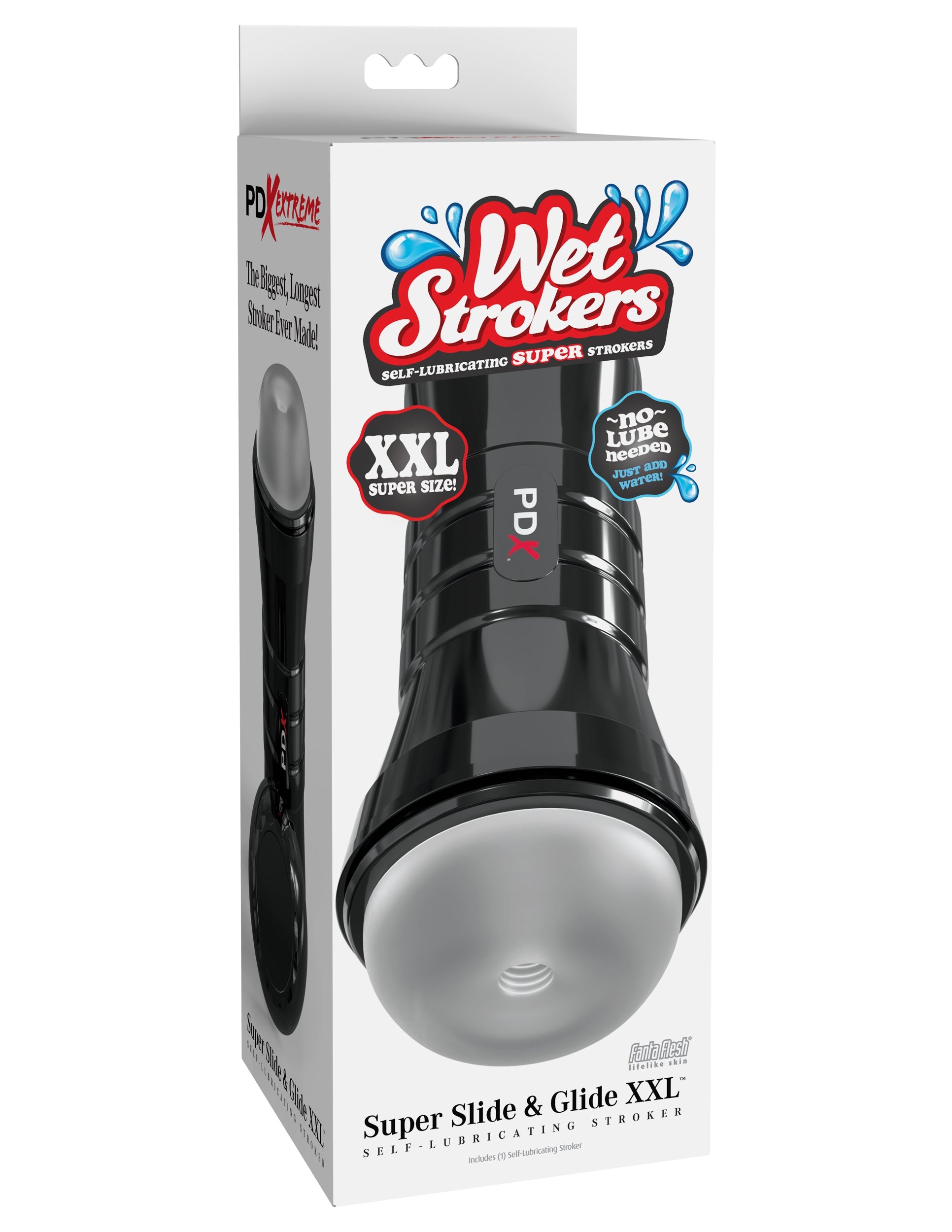 Wet Strokers Masturbator - Super Slide & Glide XXL - Clear