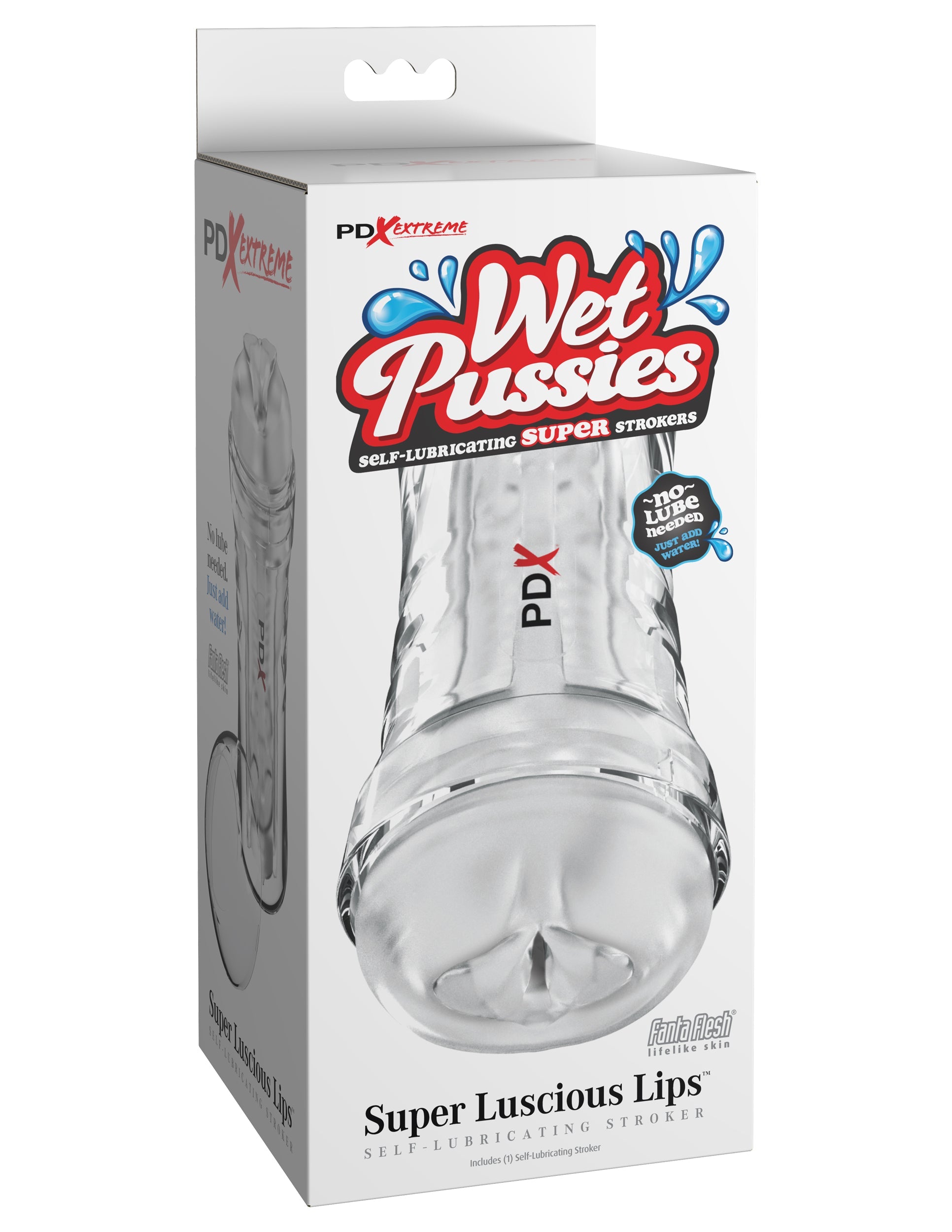 Wet Pussies Super Luscious Lips Self-Lubricating Stroker - Frosted