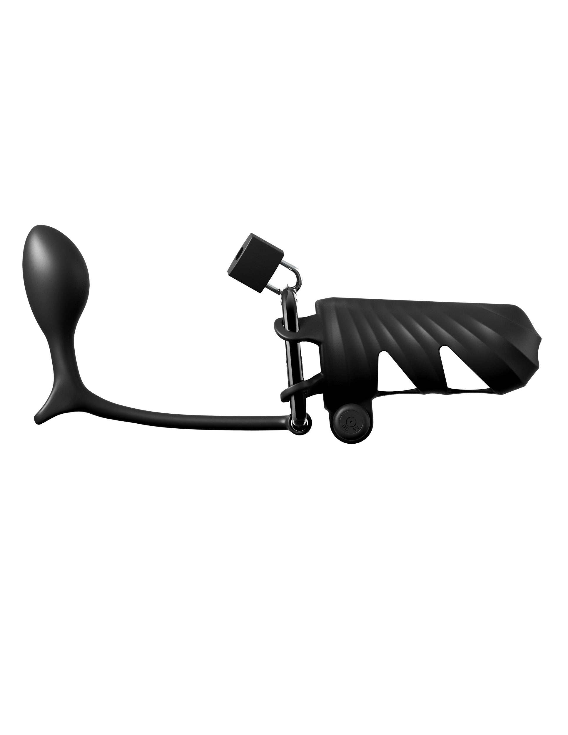 Remote-Controlled Vibrating Cock Blocker with Ass-Gasm Plug