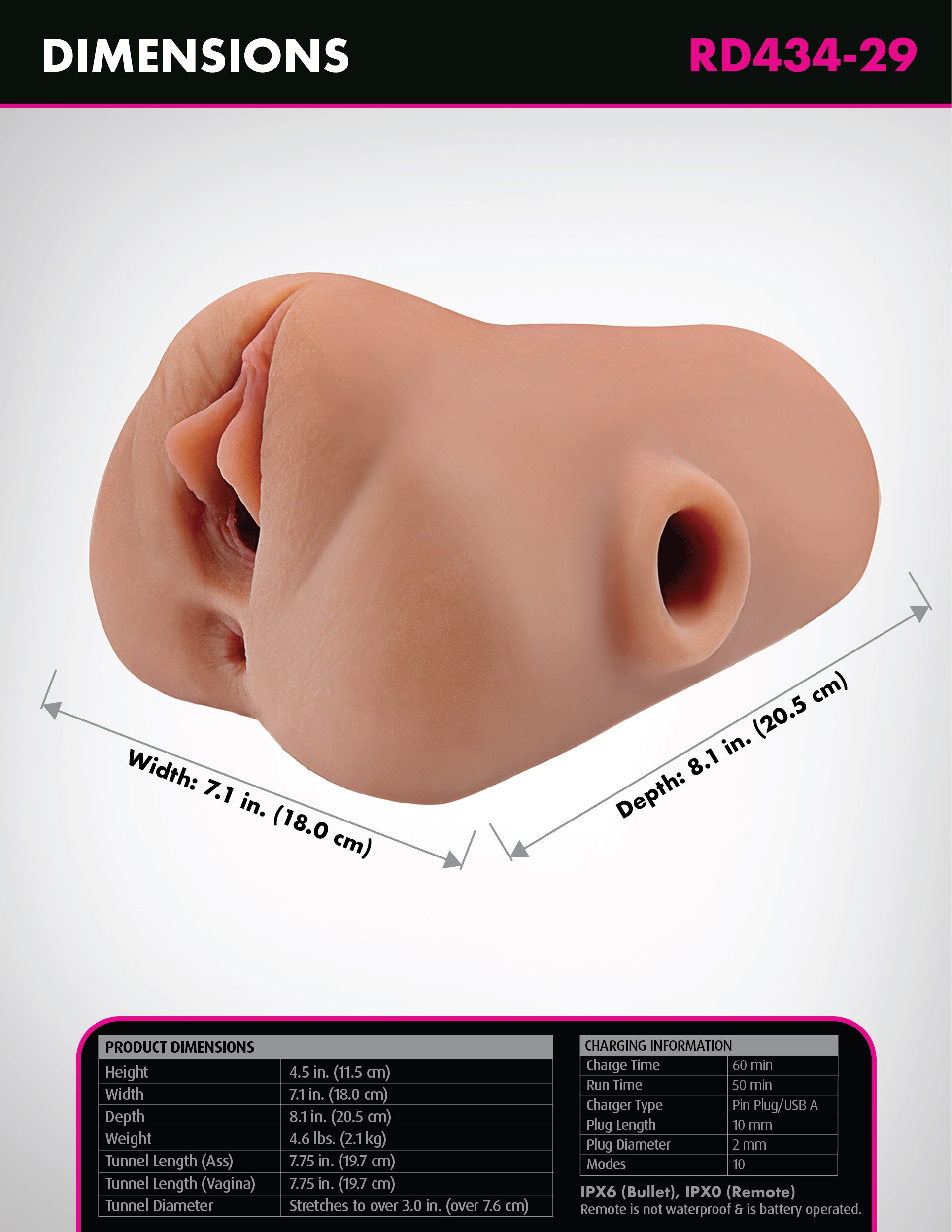 Double Pounder Vibrating Squeeze Stroker