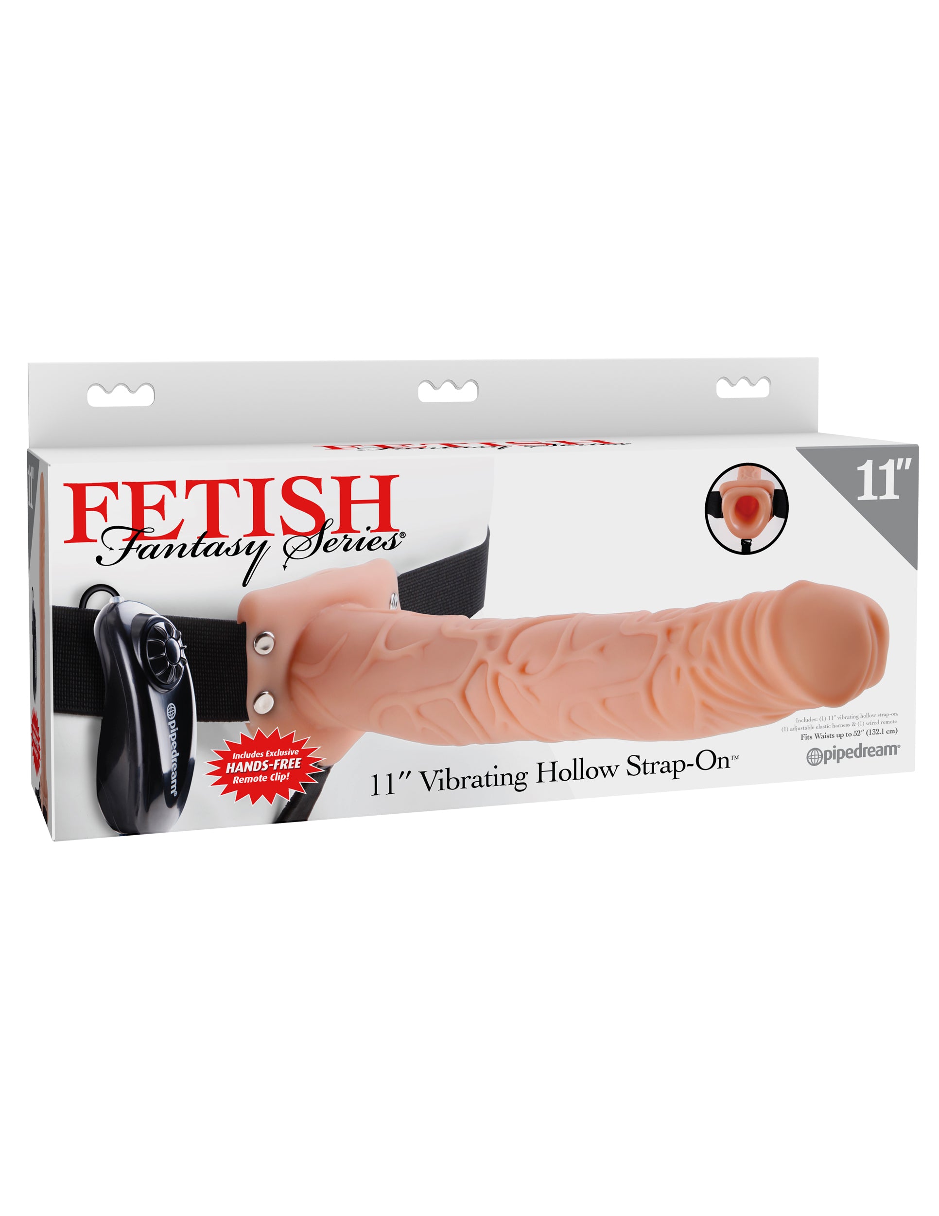 Fetish Fantasy Series - 11" Vibrating Hollow Strap-On