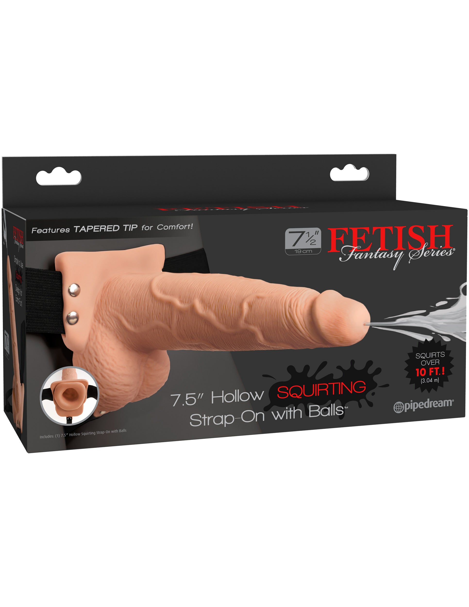Fetish Fantasy Series - 7" Squirting Hollow Strap-On