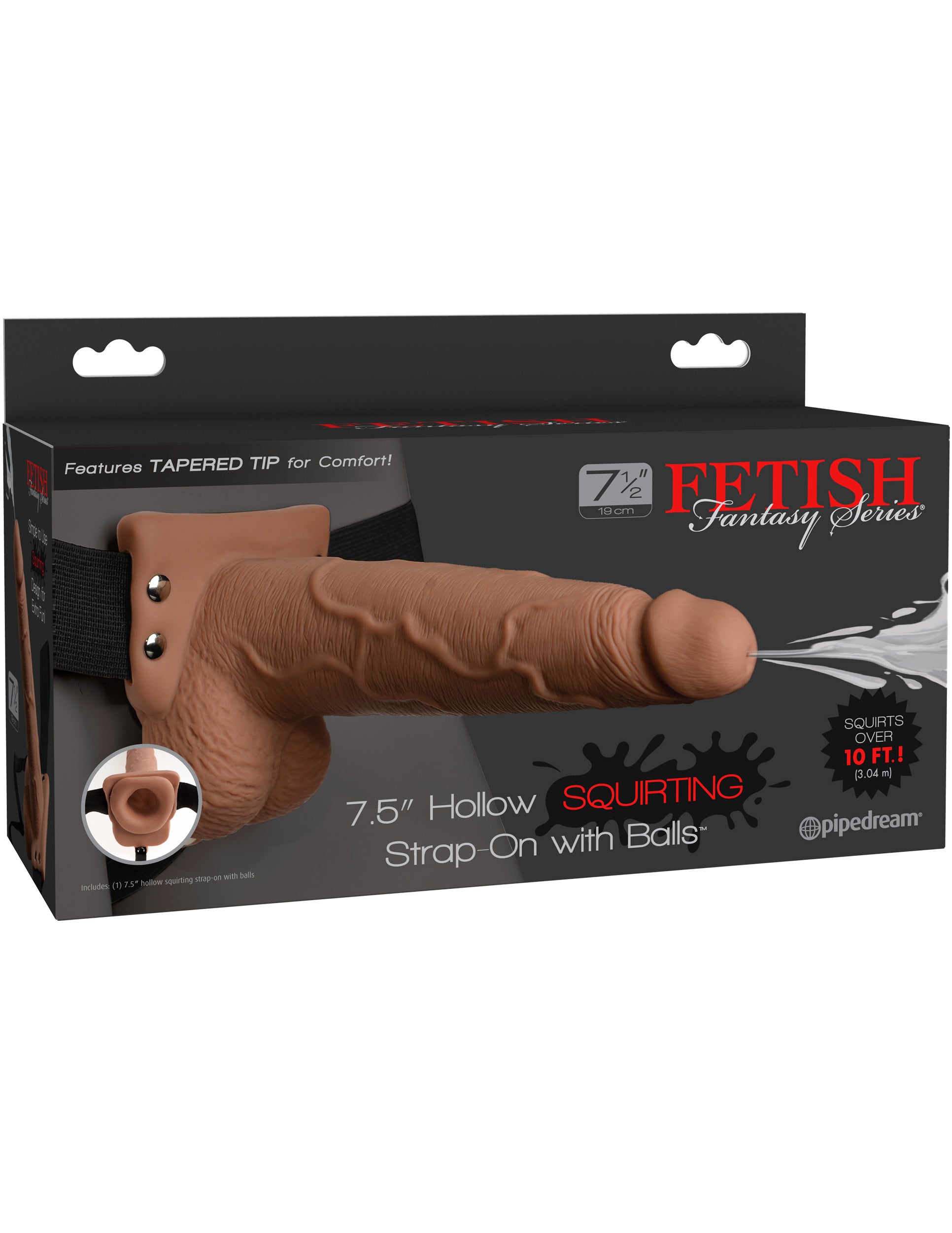 Fetish Fantasy Series - 7" Squirting Hollow Strap-On