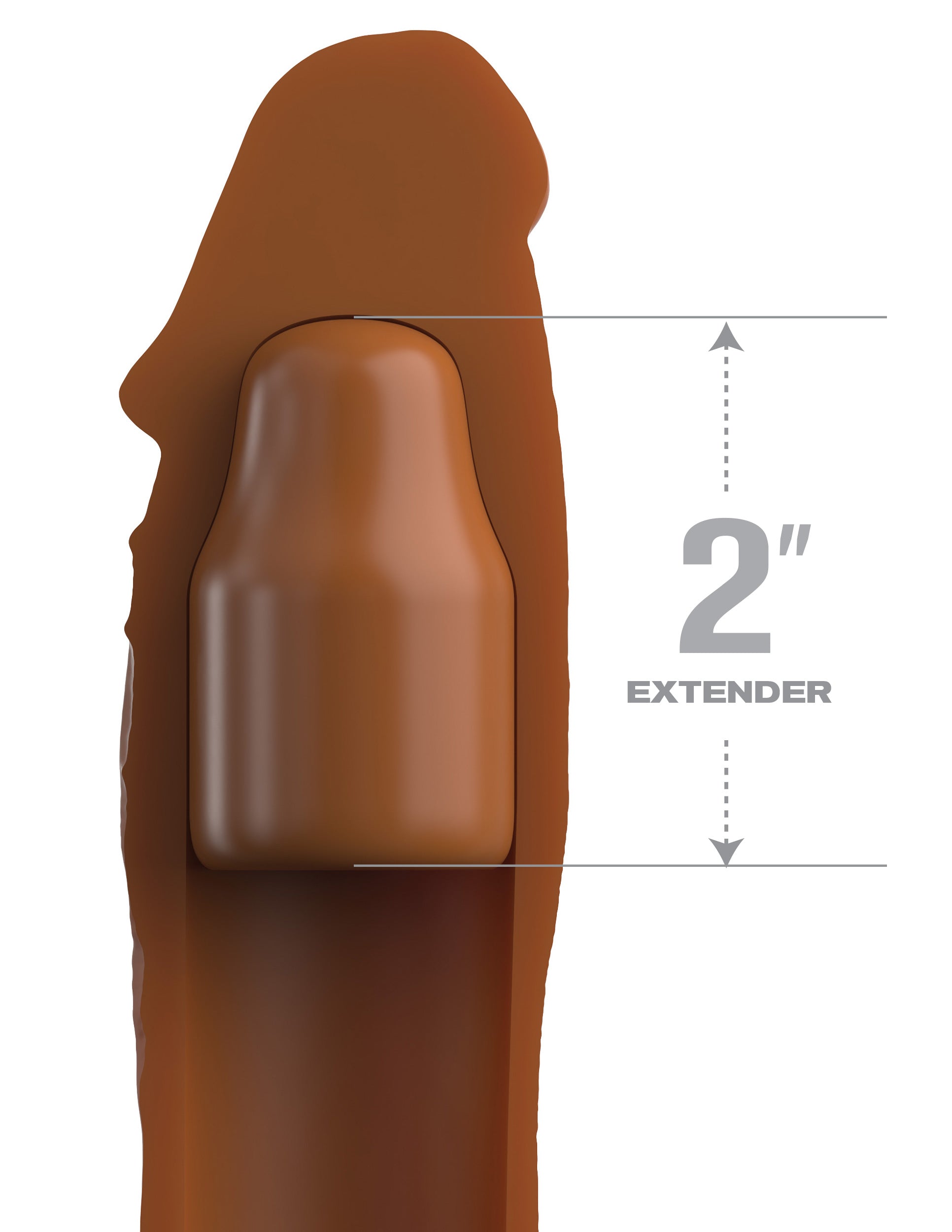 Fantasy X-tensions Elite - 2" Silicone X-tension - Tan