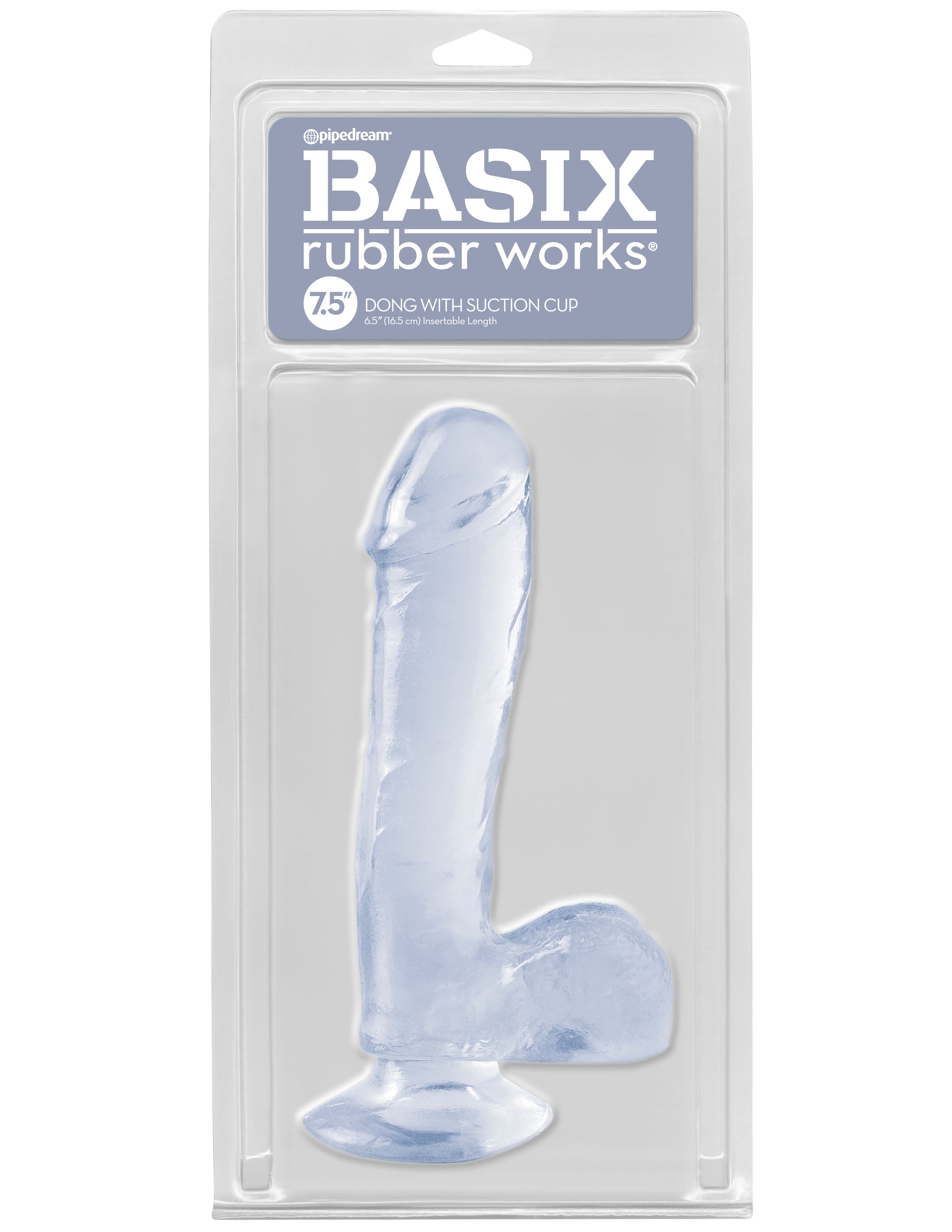 Basix - 7.5" Dong with Suction Cup