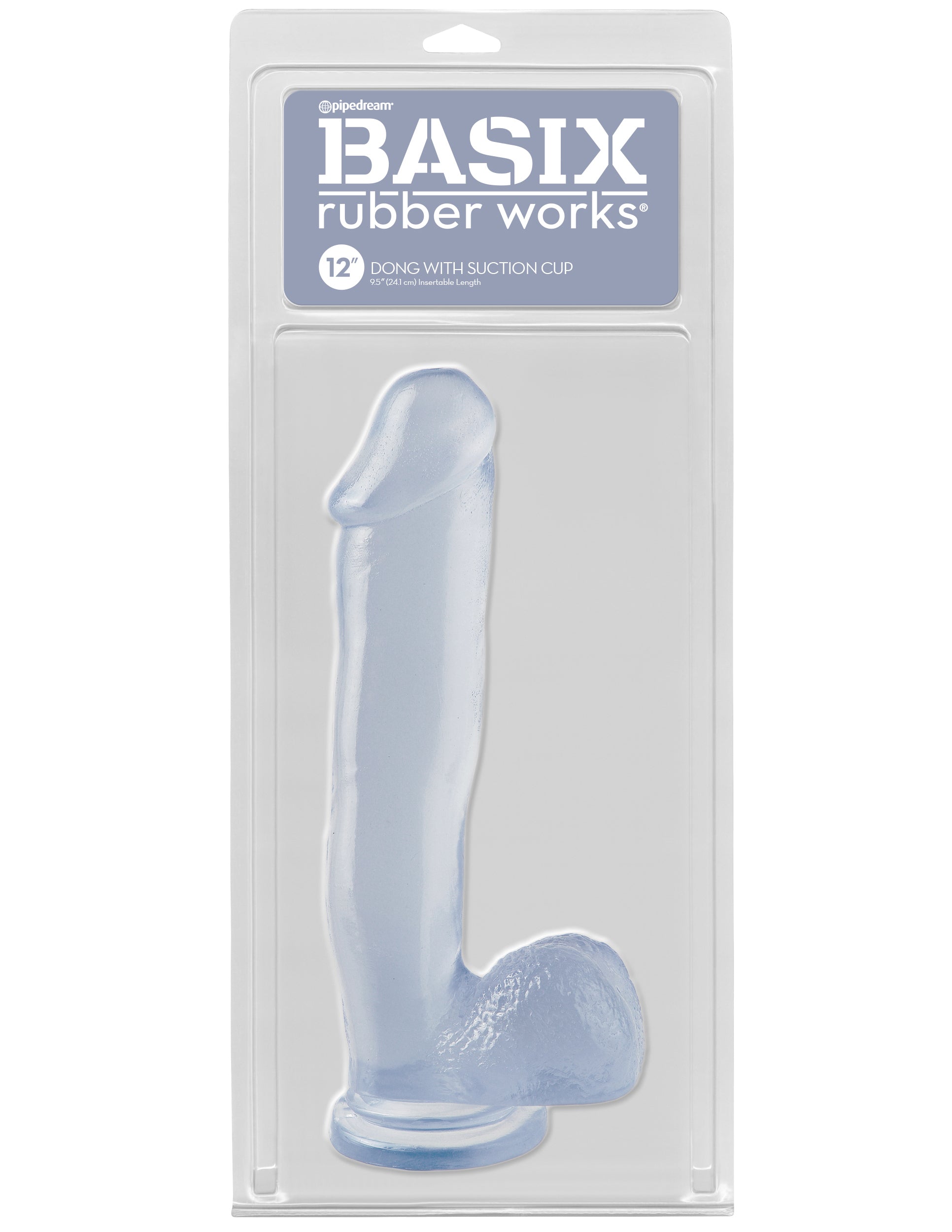 Basix - 12" Dong with Suction Cup