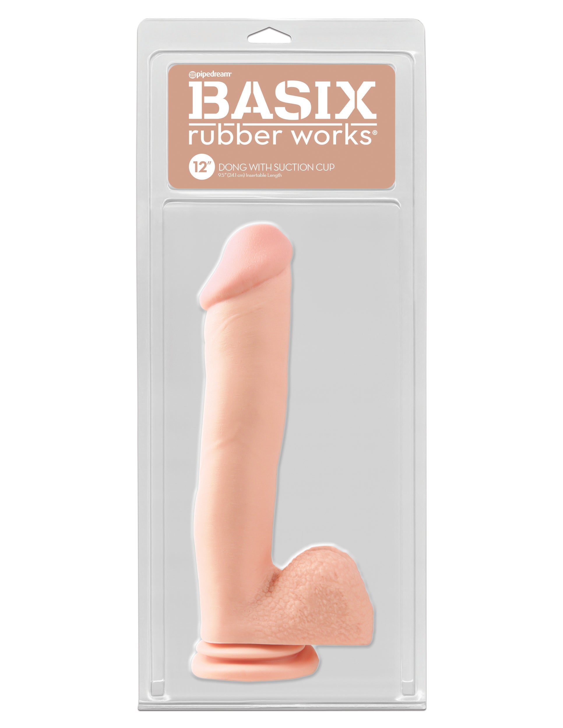 Basix - 12" Dong with Suction Cup