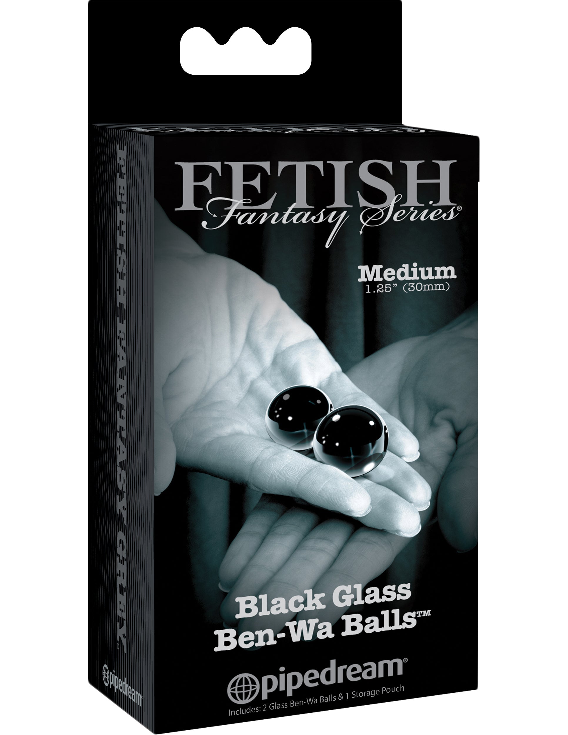 Fetish Fantasy Series Limited Edition - Black Glass Ben-Wa Balls Medium