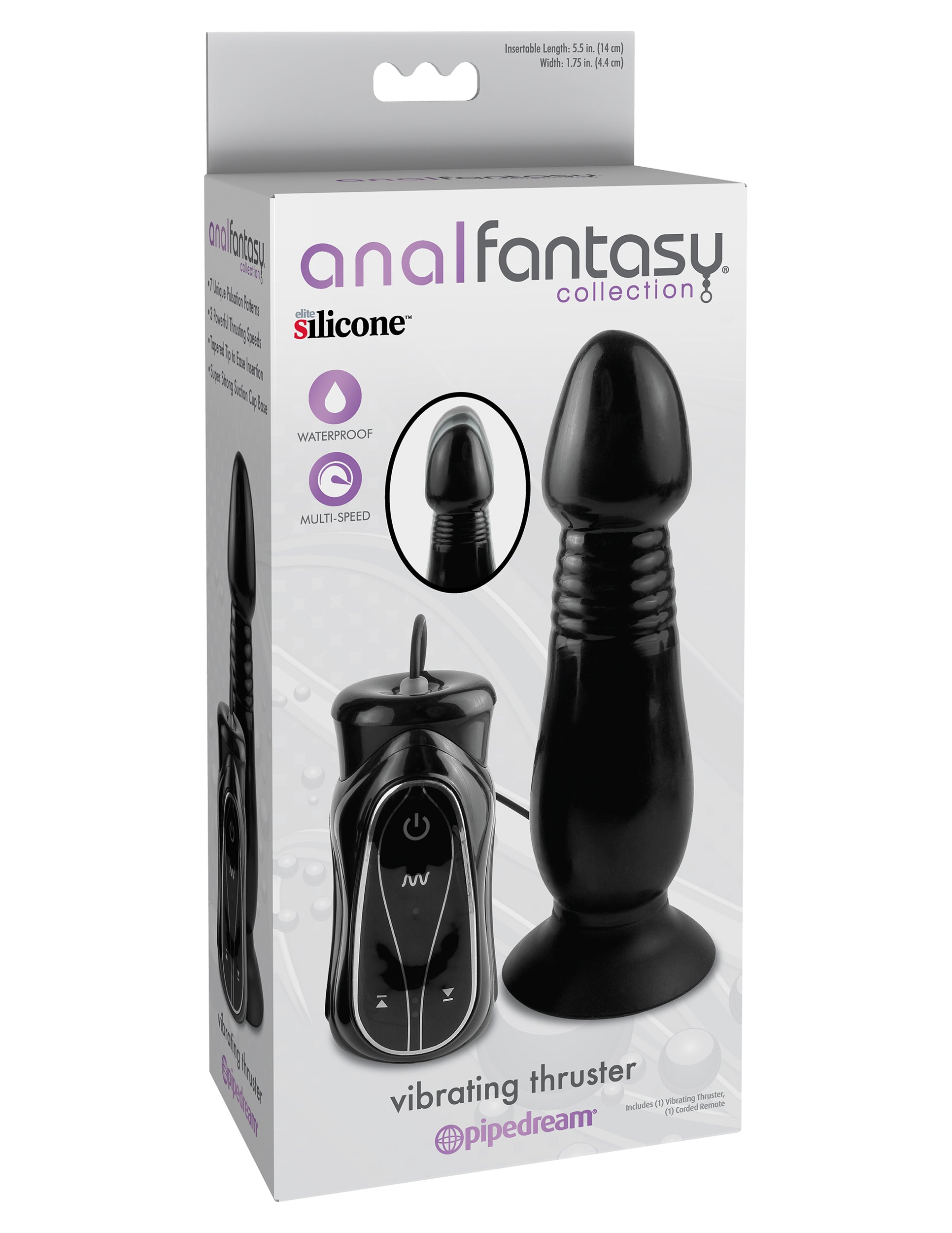 Anal Fantasy Collection Vibrating Thruster - Black Pipedream Products Anal Fantasy Collection Vibrating Thruster - Black Pipedream Products
