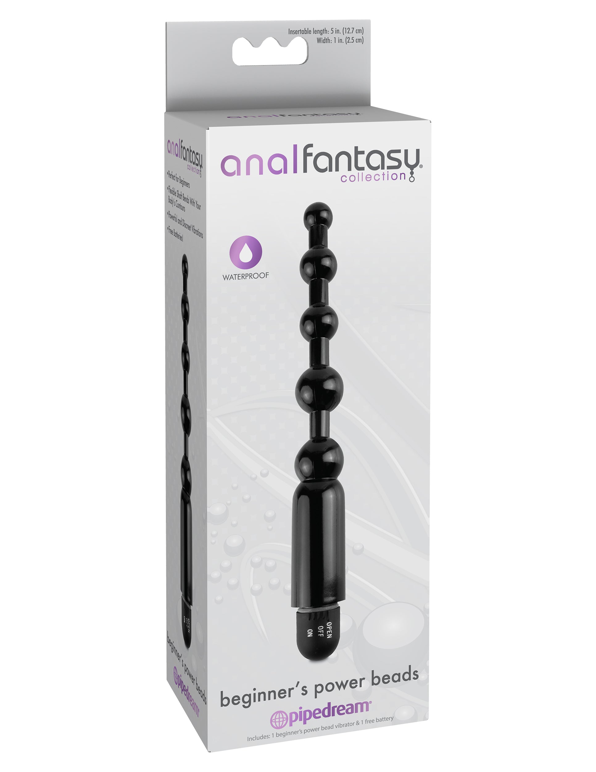 Anal Fantasy Collection Beginner's Power Beads - Black Pipedream Products Anal Fantasy Collection Beginner's Power Beads - Black Pipedream Products