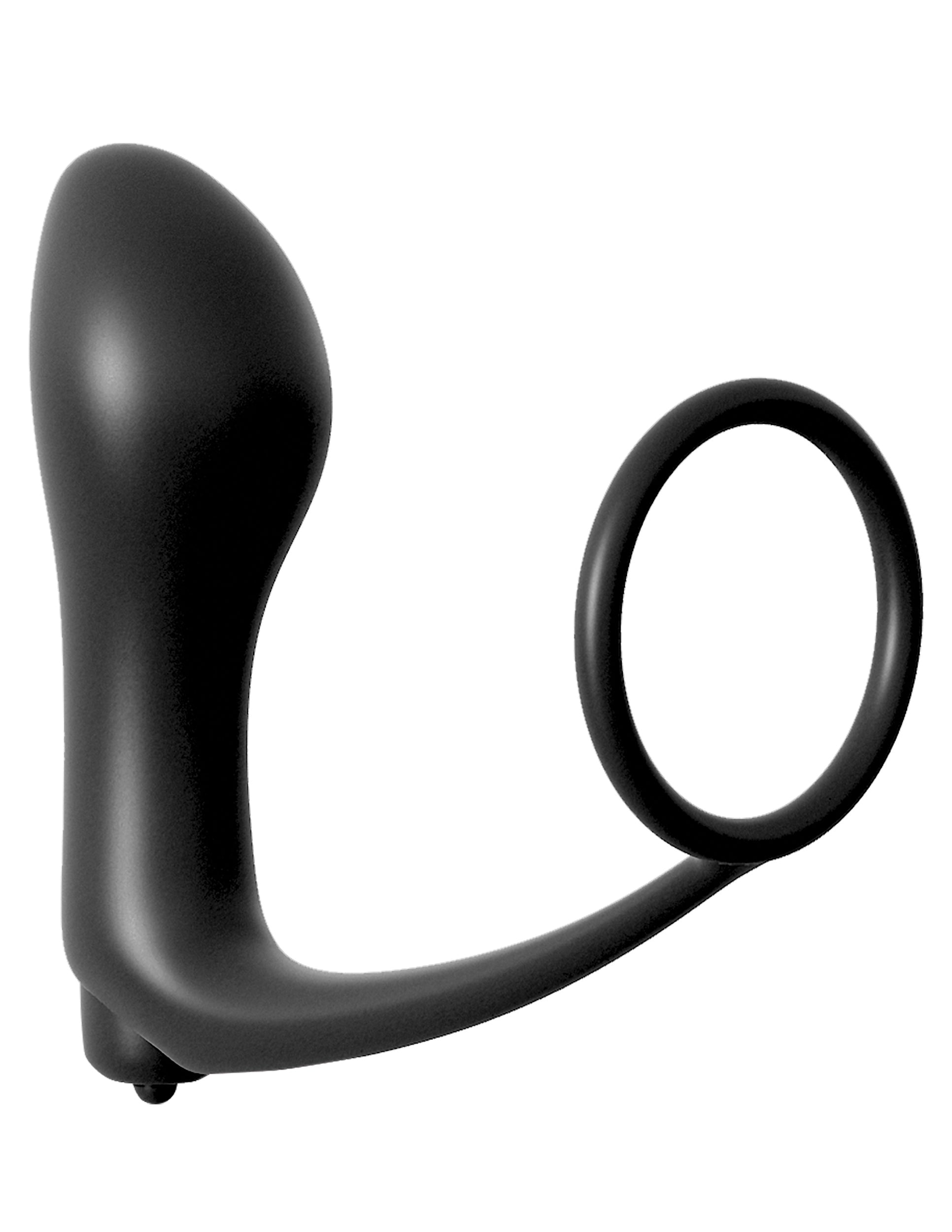 Anal Fantasy Collection Ass-Gasm Cockring Vibrating Plug - Black Pipedream Products Anal Fantasy Collection Ass-Gasm Cockring Vibrating Plug - Black Pipedream Products