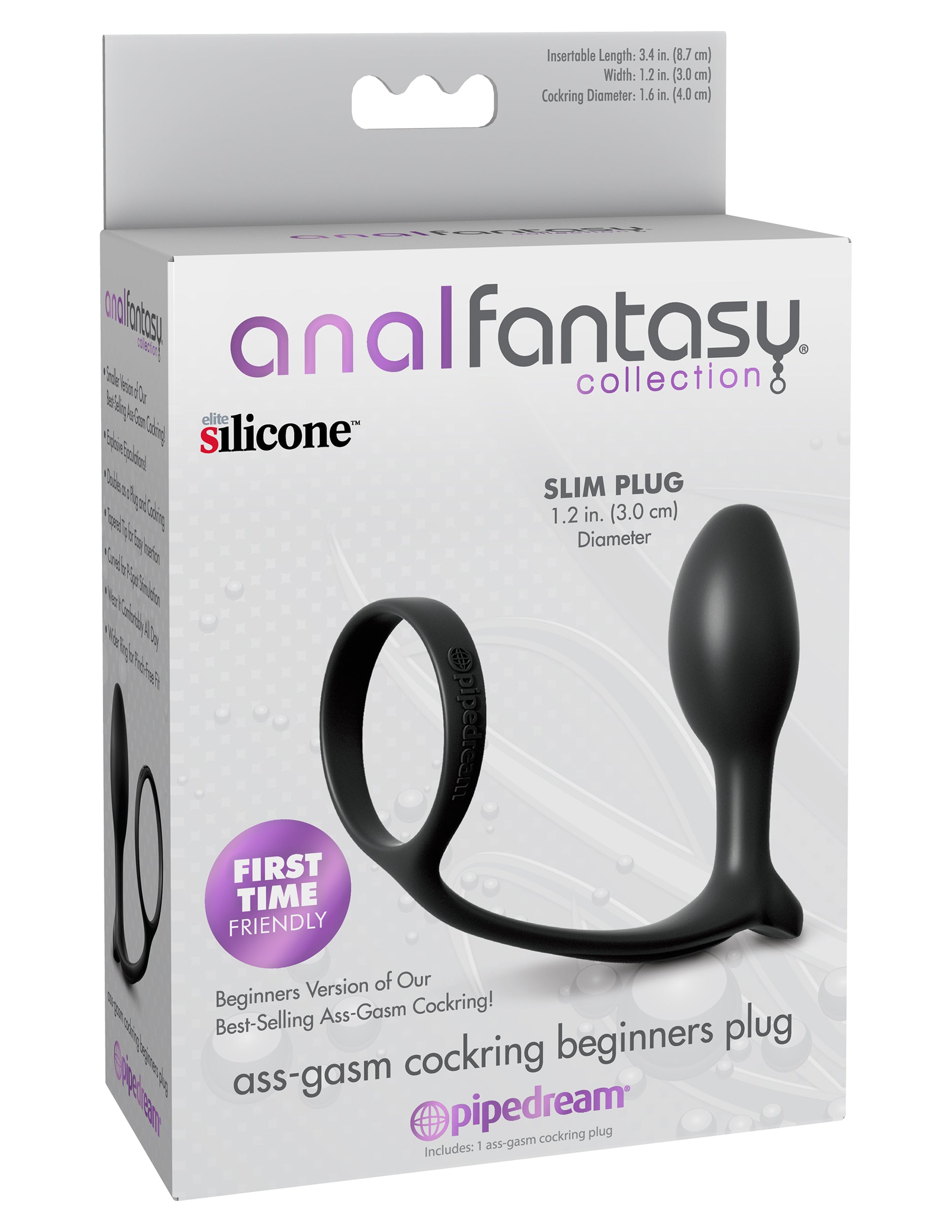 Anal Fantasy Collection - Ass-Gasm® Cock Ring Beginners Plug