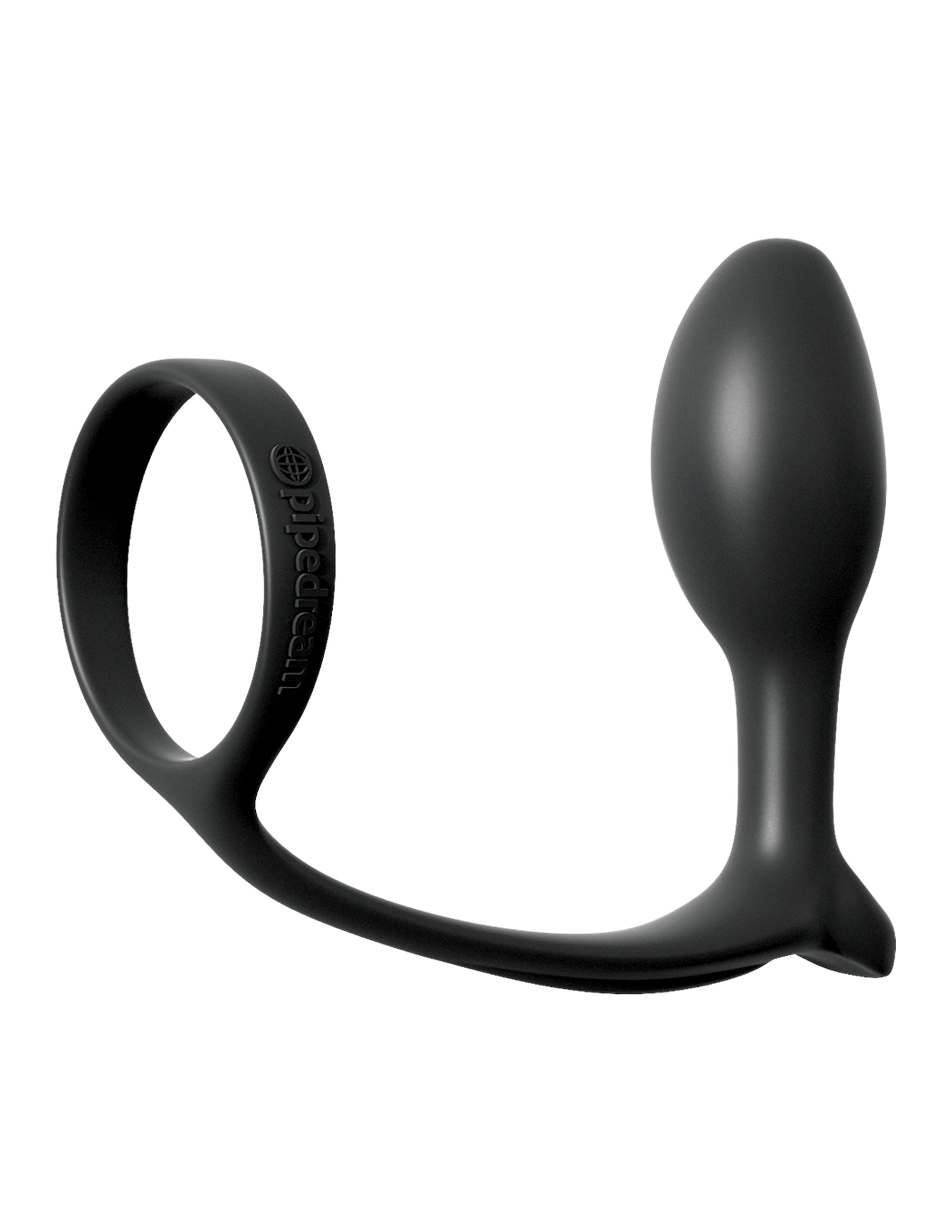 Anal Fantasy Collection Ass-Gasm Cock Ring Beginners Plug - Black Pipedream Products Anal Fantasy Collection Ass-Gasm Cock Ring Beginners Plug - Black Pipedream Products