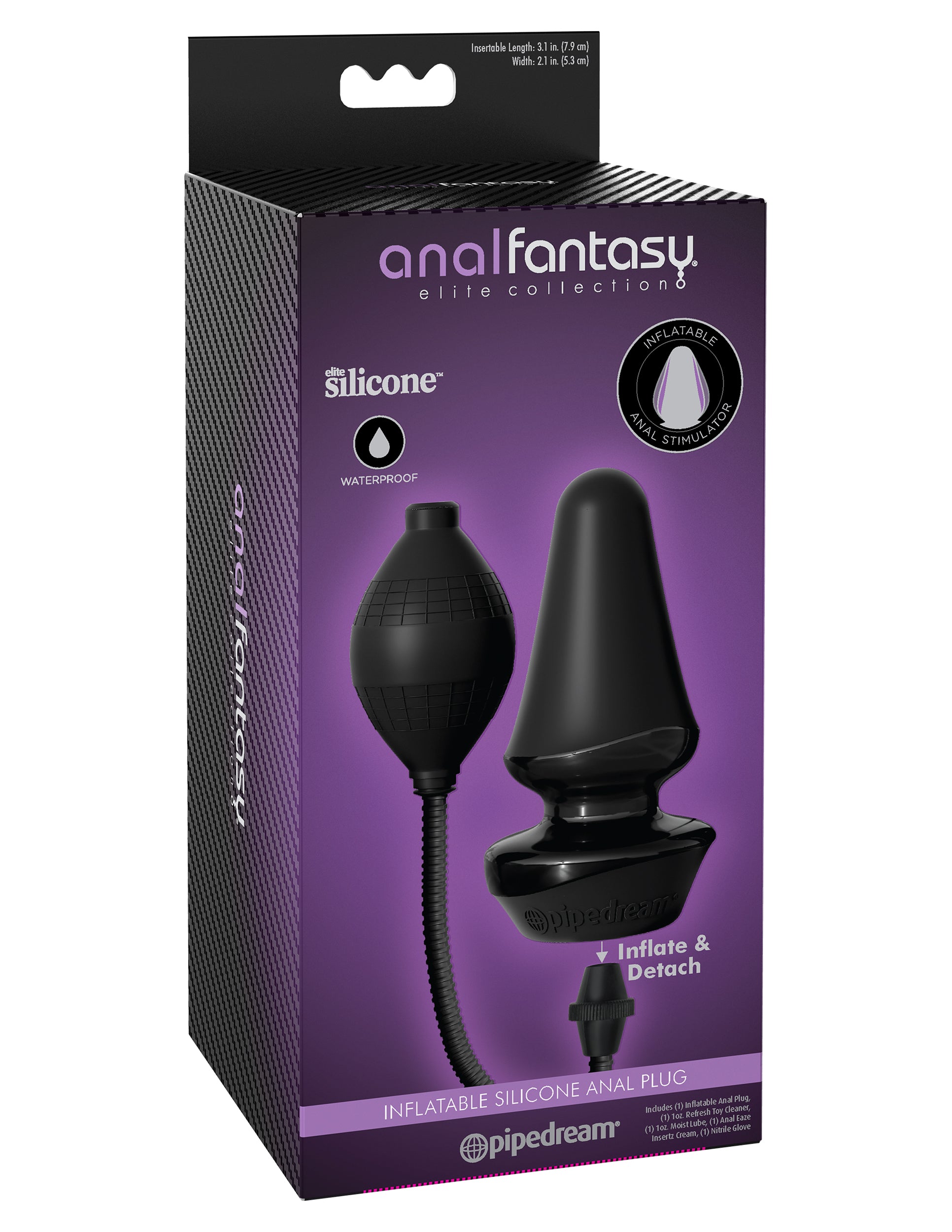Anal Fantasy Elite - Inflatable Silicone Butt Plug