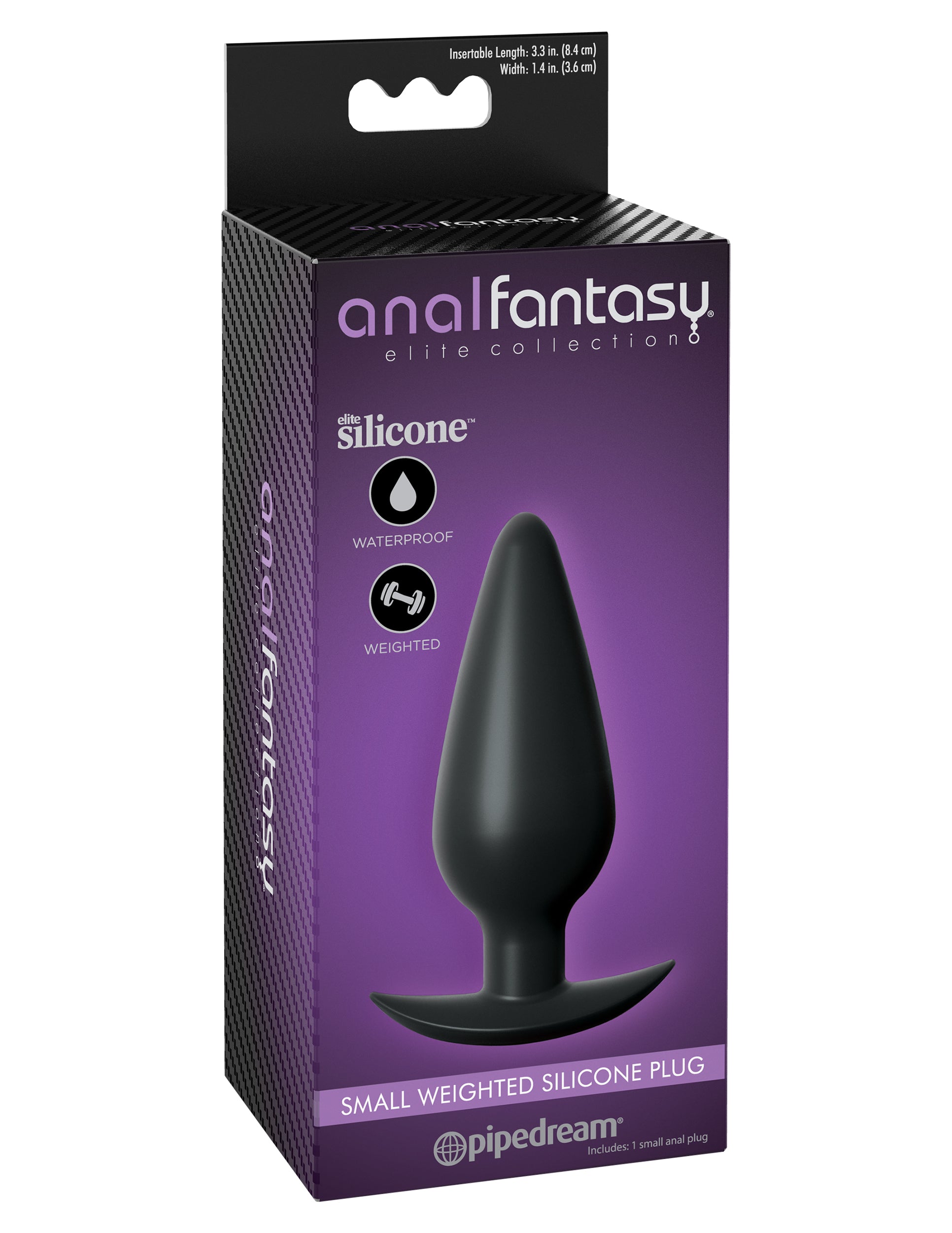 Anal Fantasy Elite - Small Weighted Silicone Plug