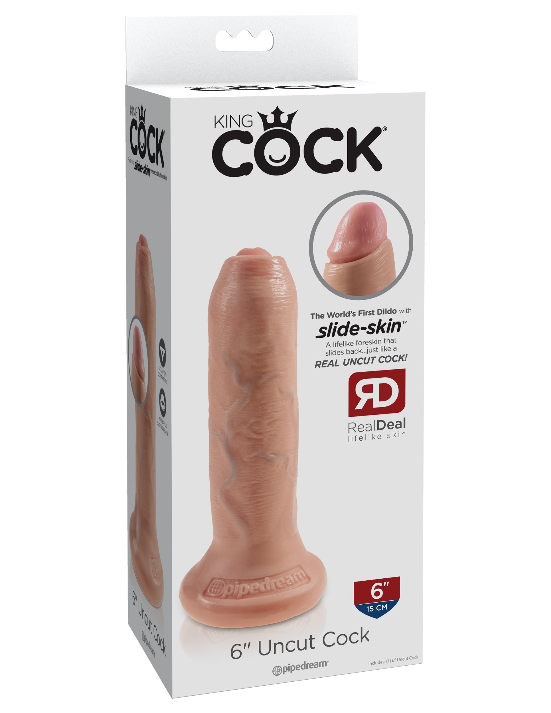King Cock 6" Uncut