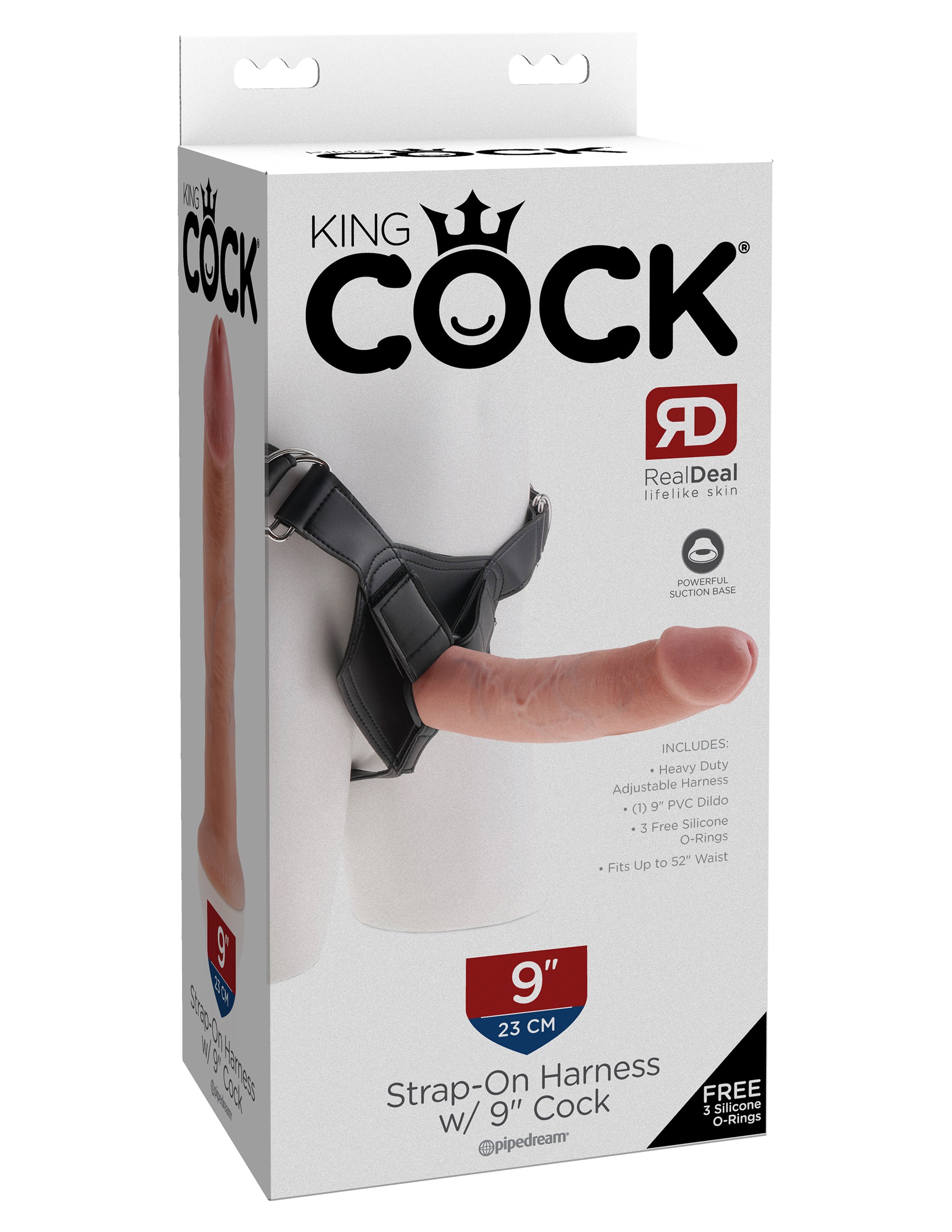 King Cock Strap on Harness with 9" Cock