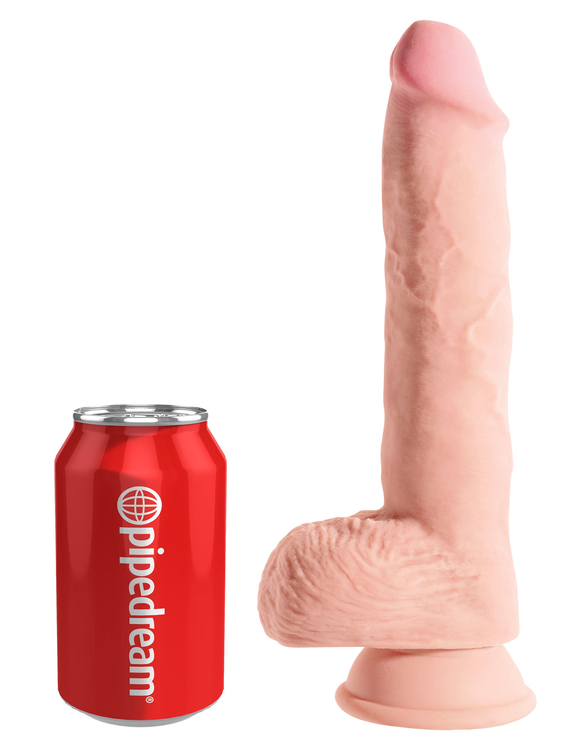 King Cock Plus 10" Triple Density Fat Cock with Balls