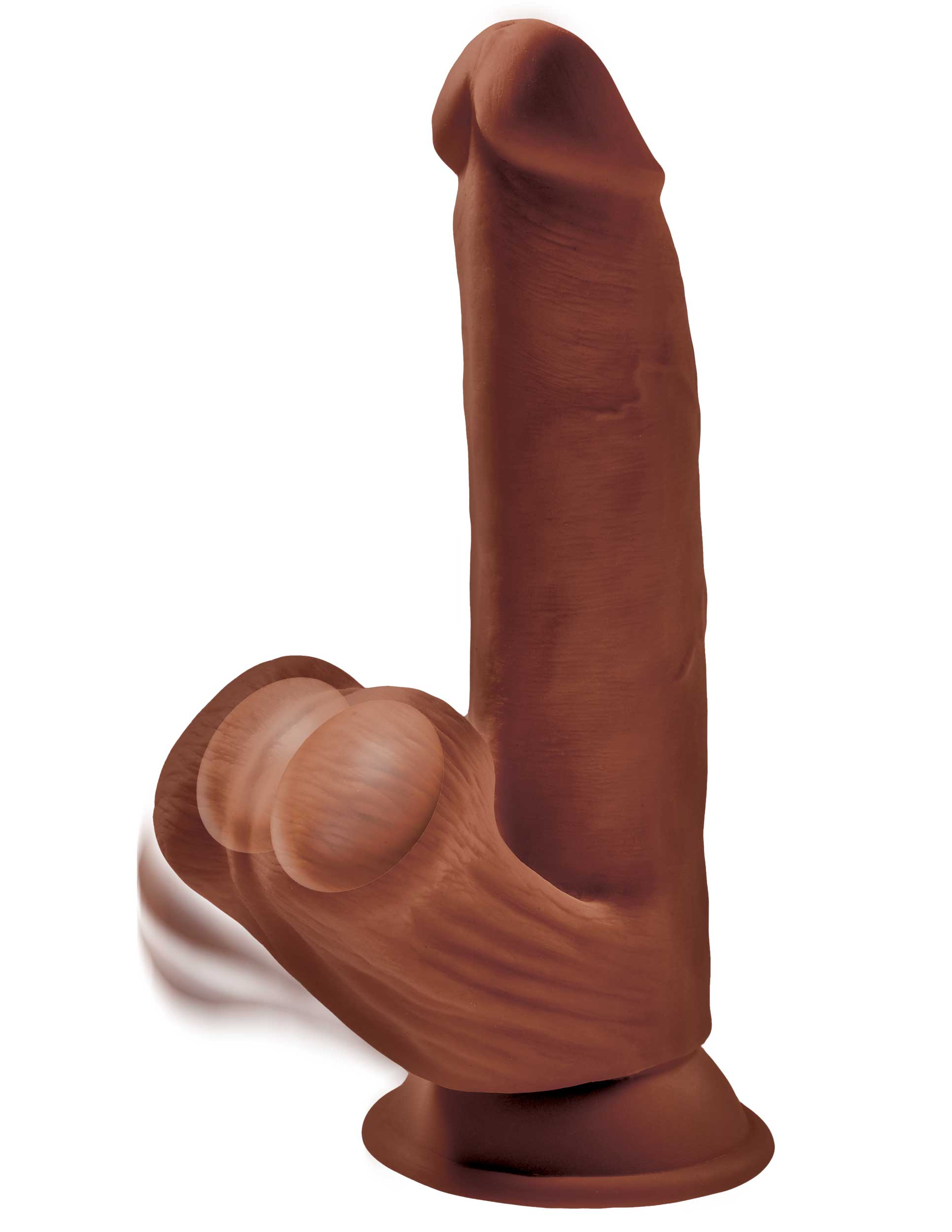 King Cock Plus 8" Triple Density Cock With Swinging Balls