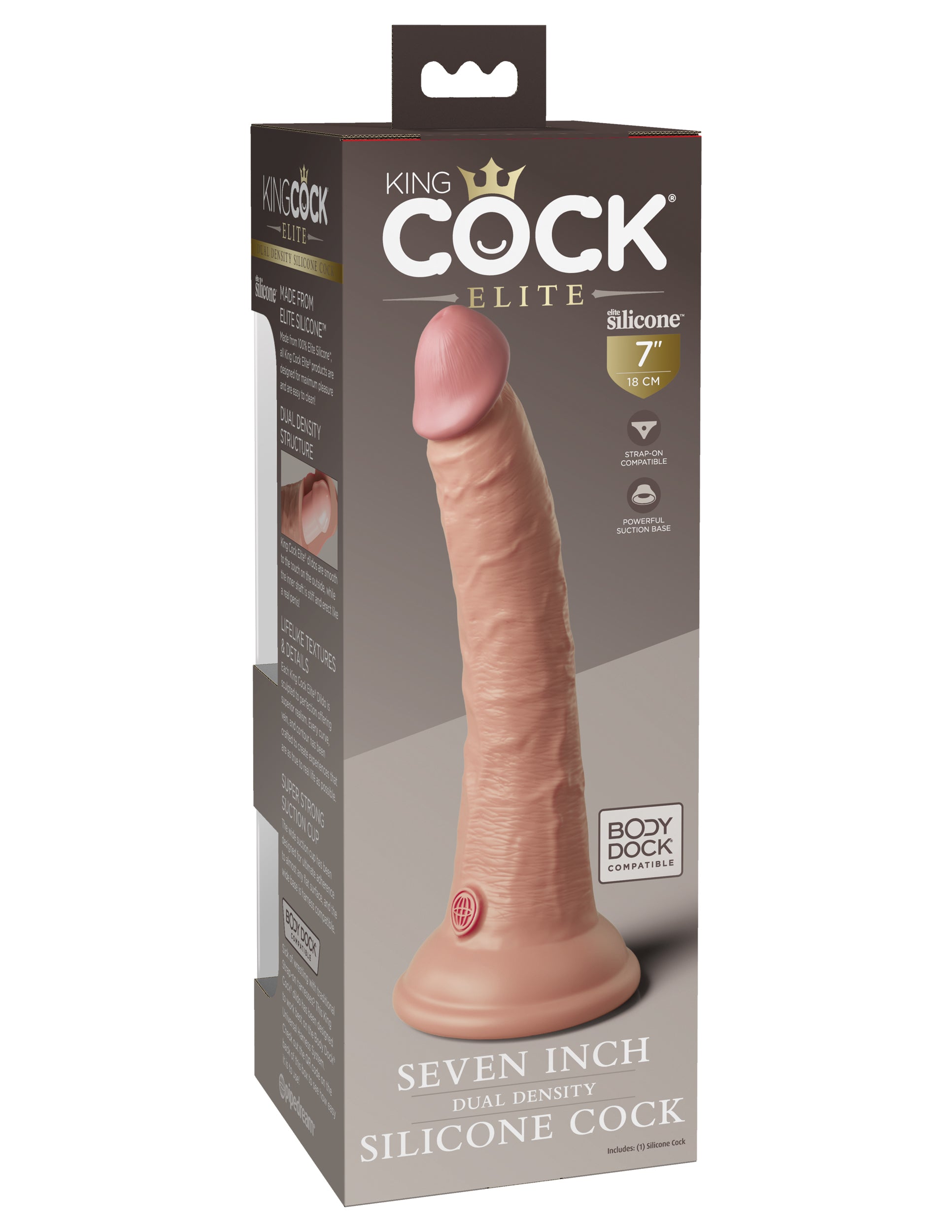 King Cock Elite 7" Silicone Dual Density Cock