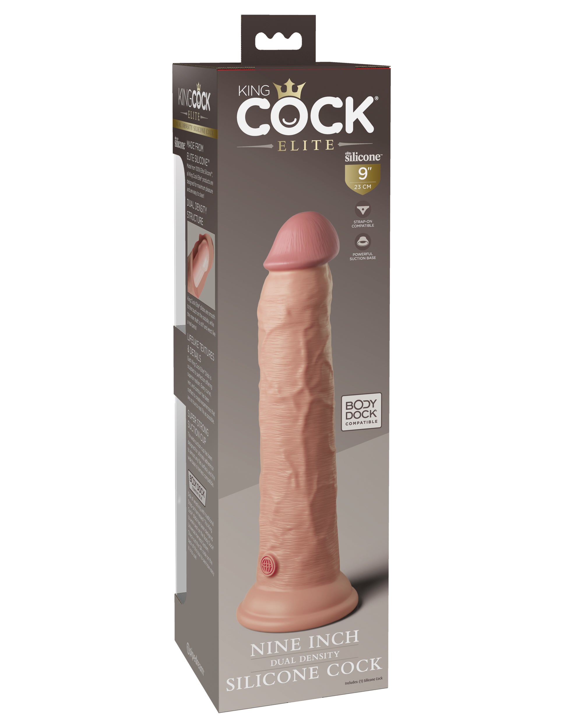 King Cock Elite 9" Silicone Dual Density Cock