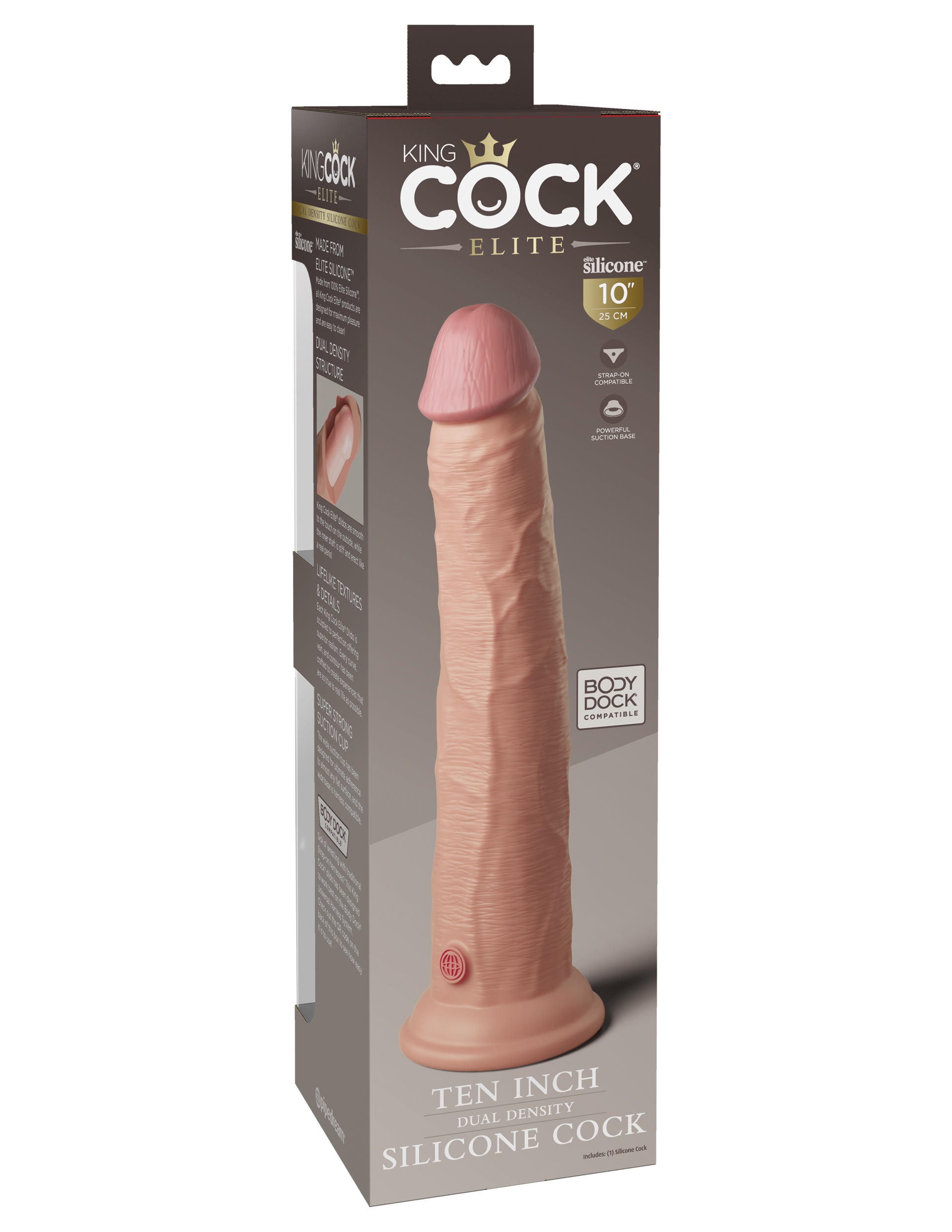 King Cock Elite 10" Silicone Dual Density Cock