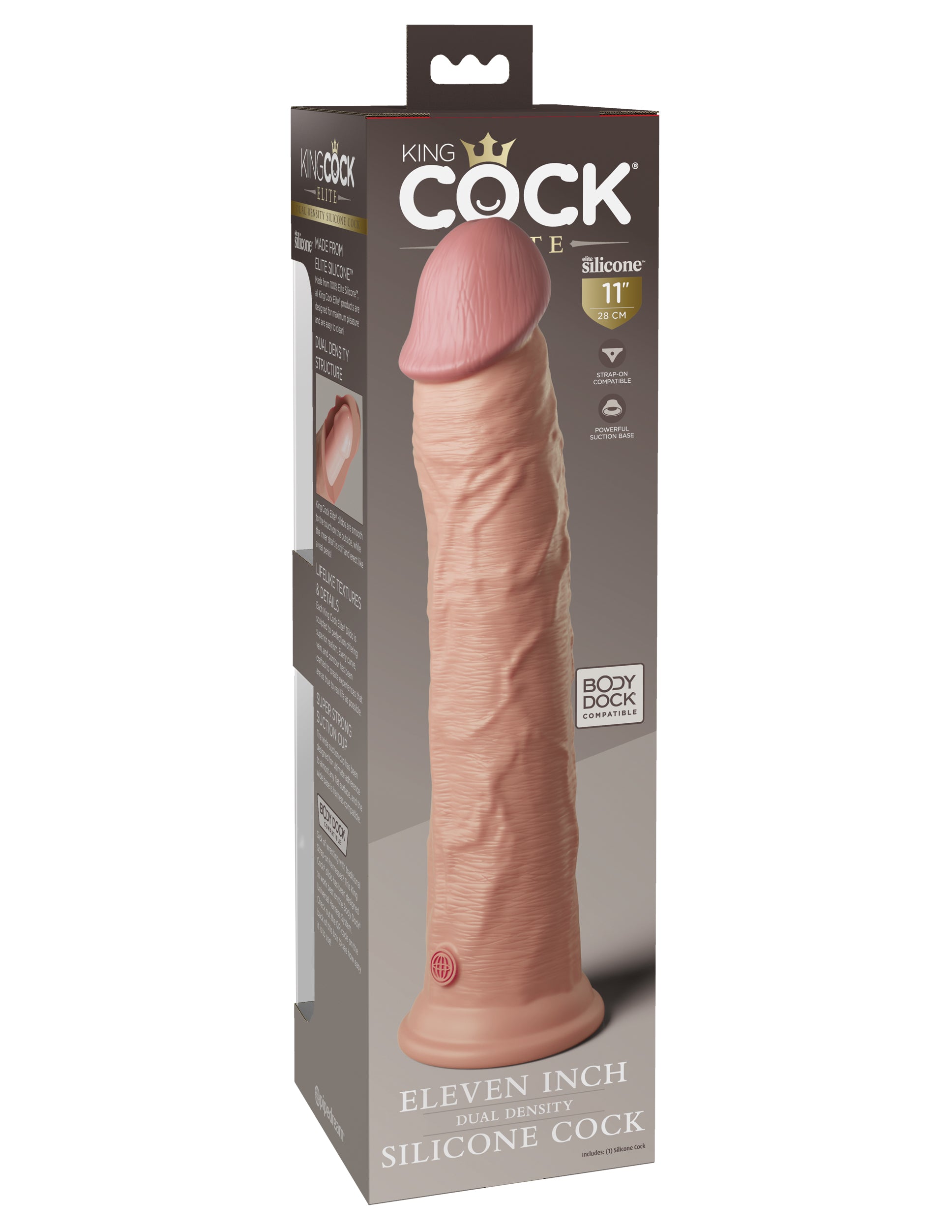 King Cock Elite 11" Silicone Dual Density Cock