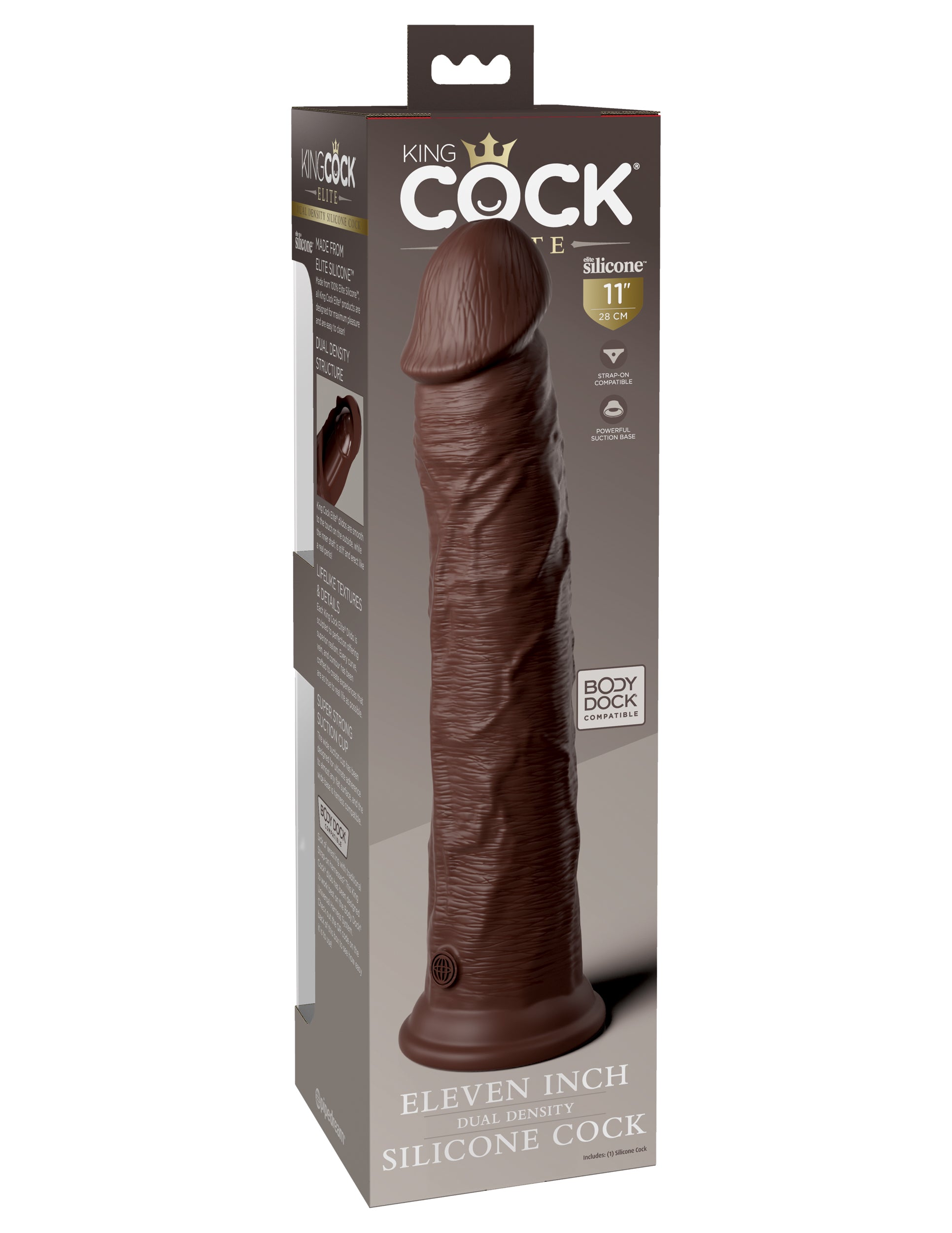 King Cock Elite 11" Silicone Dual Density Cock