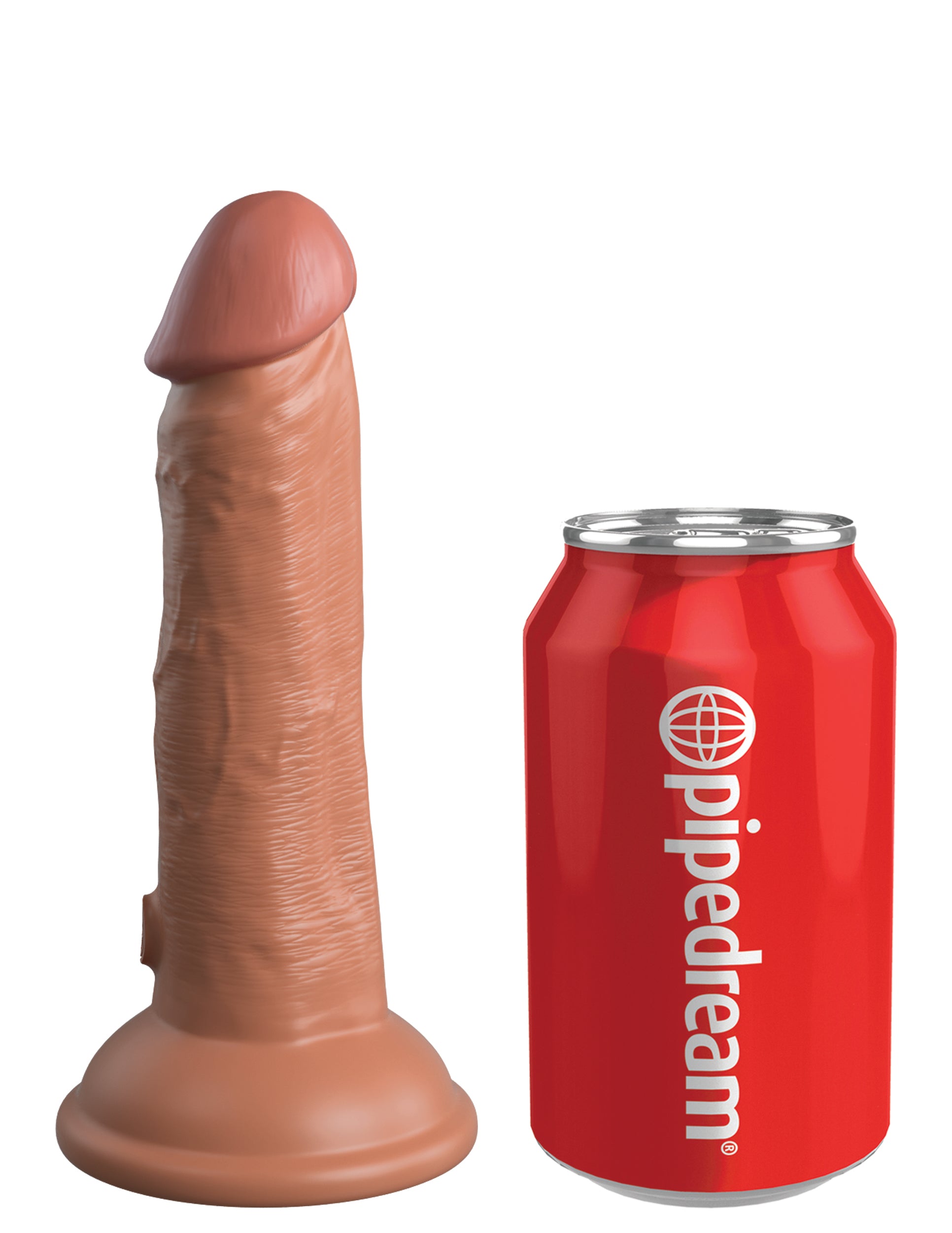 King Cock Elite 6" Vibrating Silicone Dual Density Cock