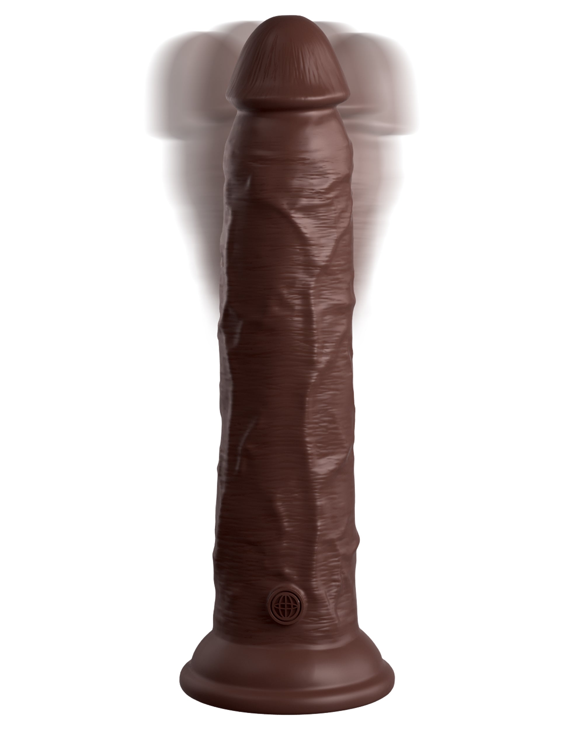 King Cock Elite 9" Vibrating Silicone Dual Density Cock with Remote
