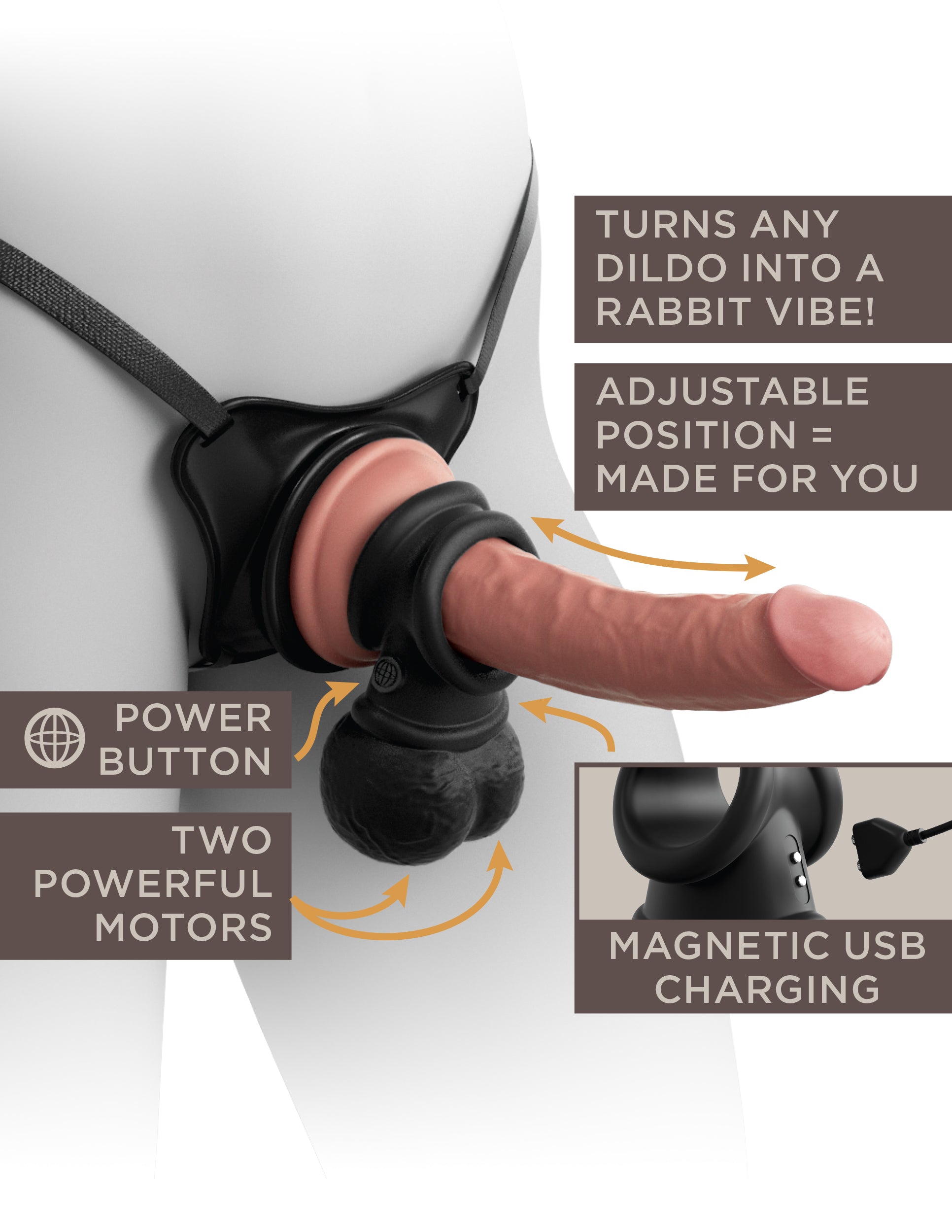 King Cock Elite The Crown Jewels Vibrating Swinging Balls