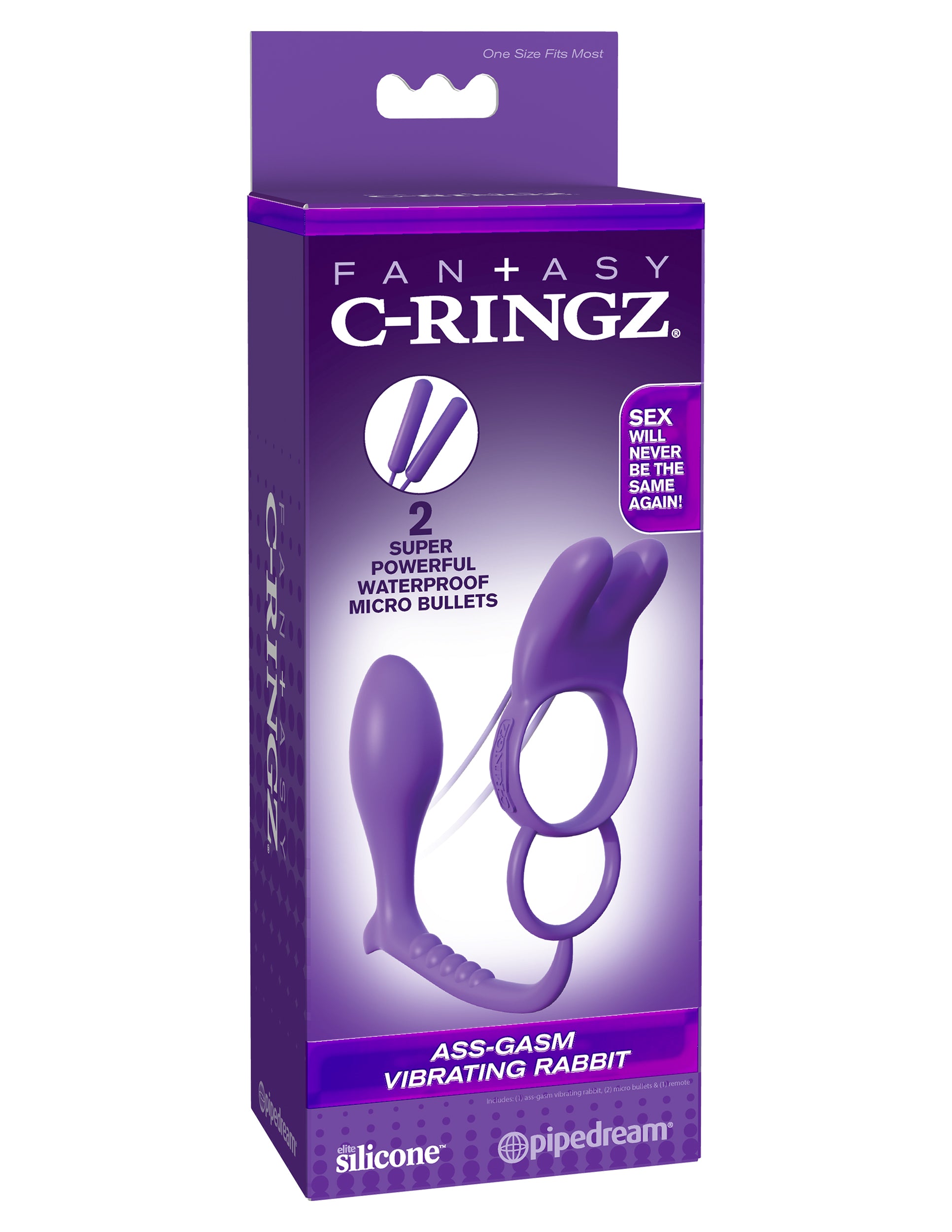 Fantasy C-Ringz - Ass-Gasm® Vibrating Rabbit