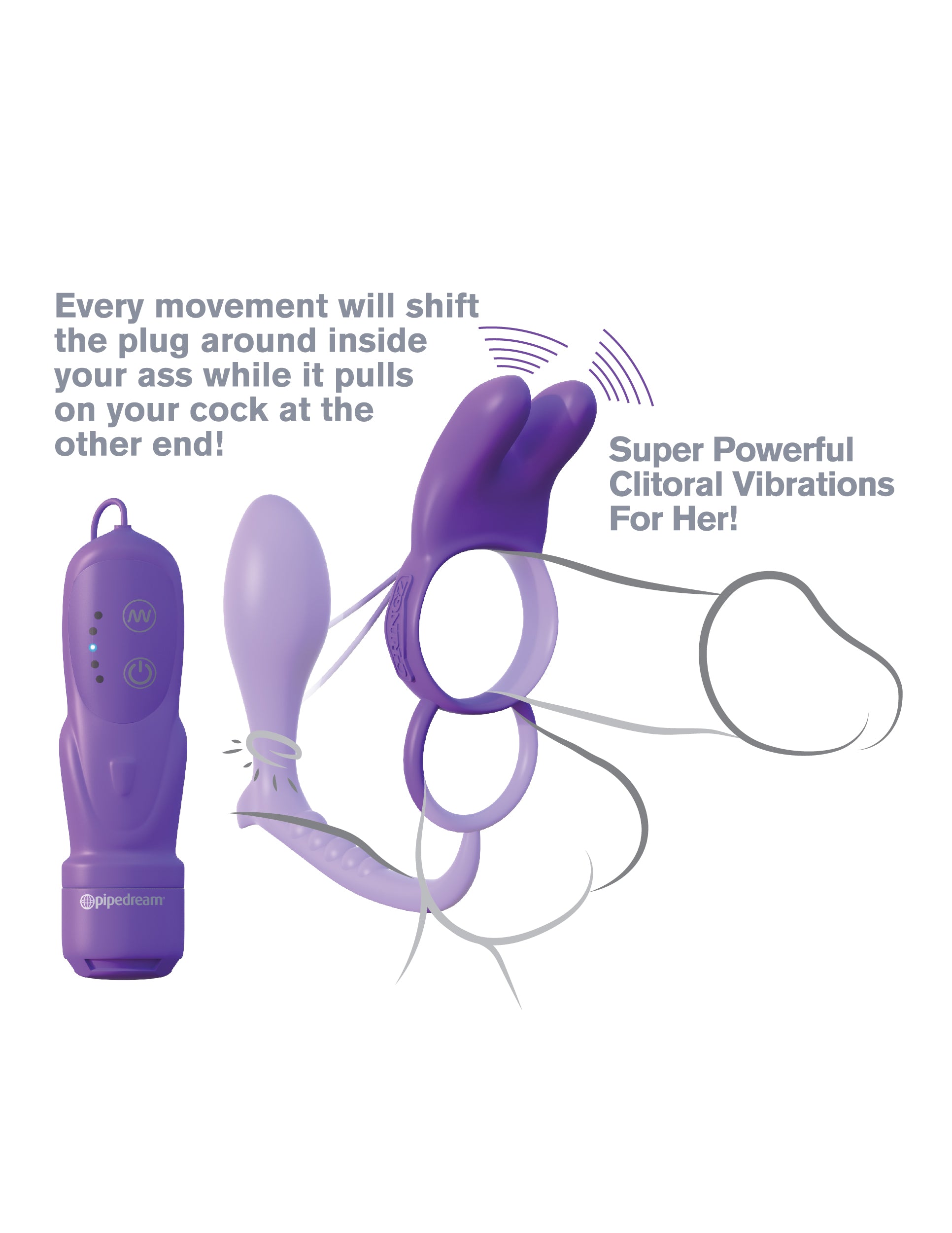 Fantasy C-Ringz - Ass-Gasm® Vibrating Rabbit
