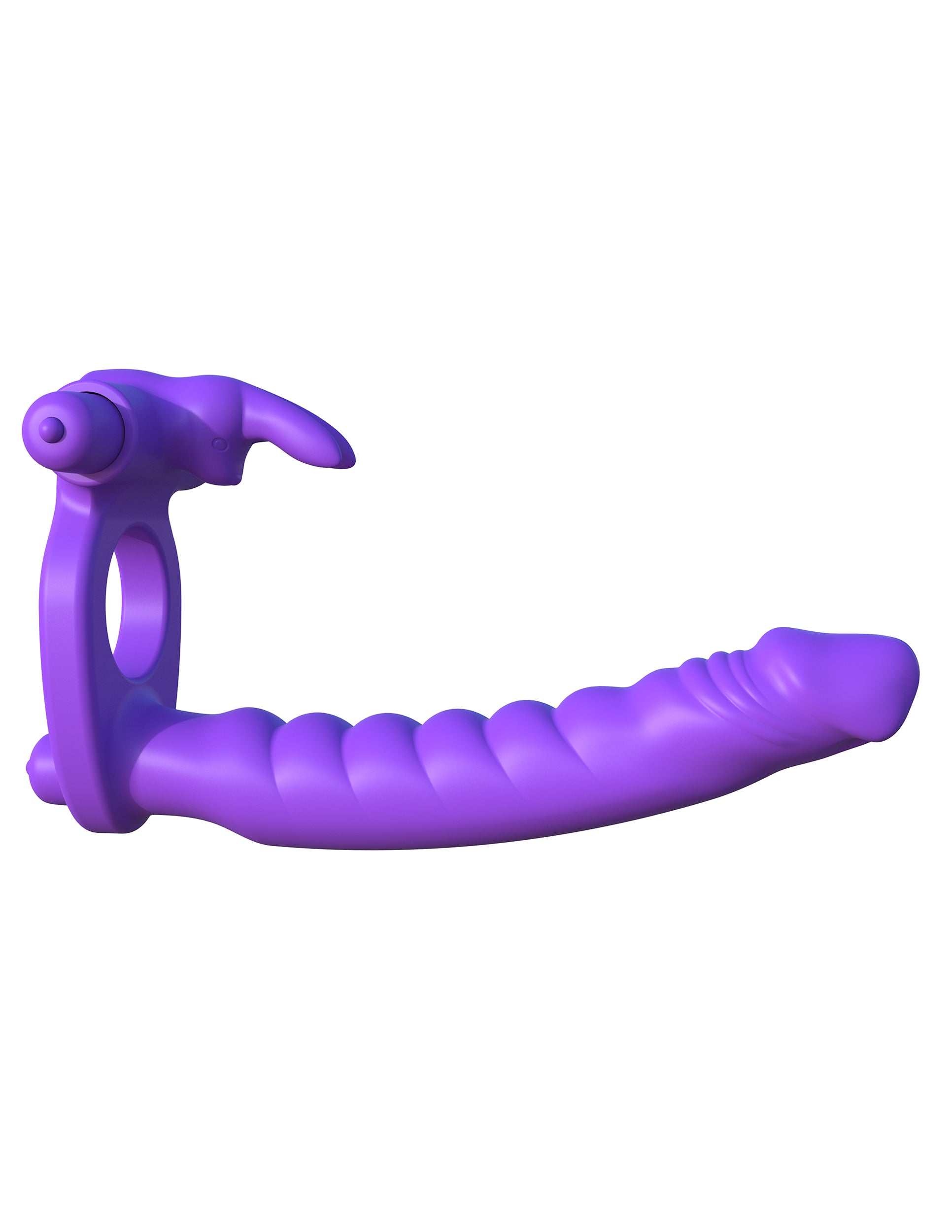 Fantasy C-Ringz - Silicone Double Penetrator Rabbit