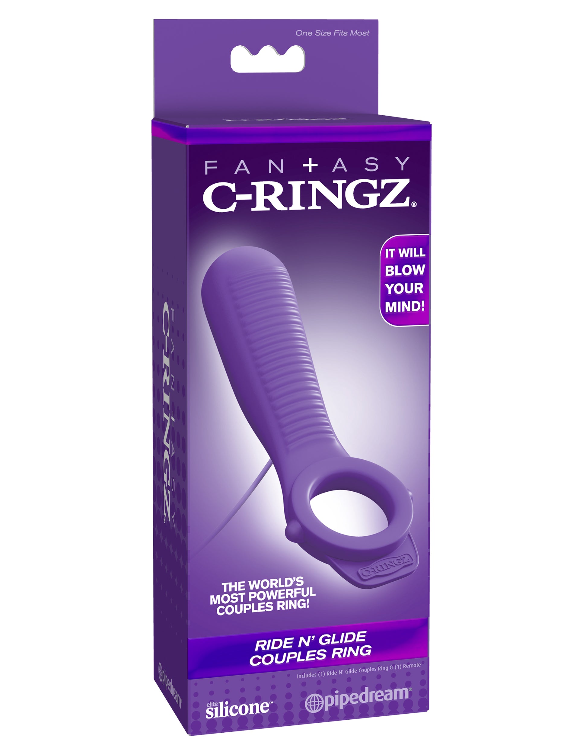 Fantasy C-Ringz Ride N' Glide Couples Ring - Purple Pipedream Products Fantasy C-Ringz Ride N' Glide Couples Ring - Purple Pipedream Products