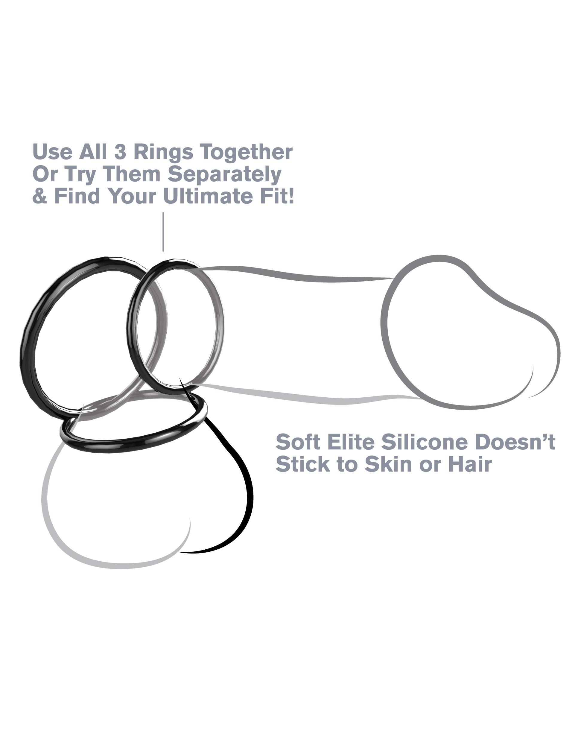 Fantasy C-Ringz - Silicone3-Ring Stamina Set