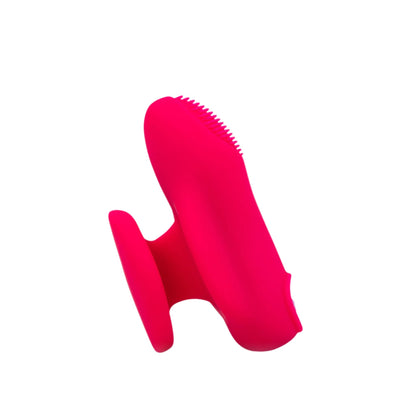 JIMMYJANE® Chroma™ Mini Sleeve 2 in bright pink, featuring a flared base and textured, waterproof silicone surface, shown isolated on a white background.