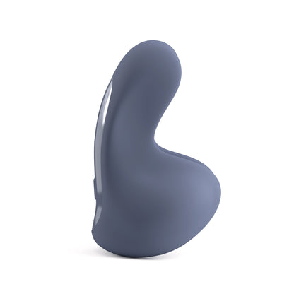 The JIMMYJANE® Astra® is a curved gray silicone personal massager, featuring a smooth, high-tech design with powerful motors, shown on a white background.