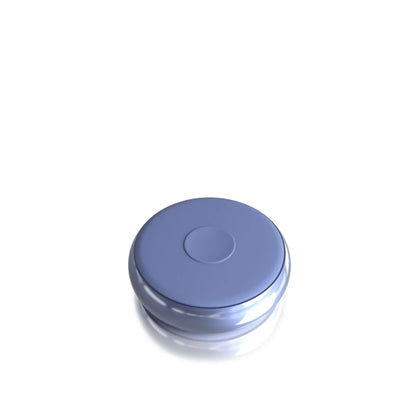 A blue JIMMYJANE® Kore™ with Remote vibrating silicone c-ring featuring a smooth, simple design is displayed on a white background.