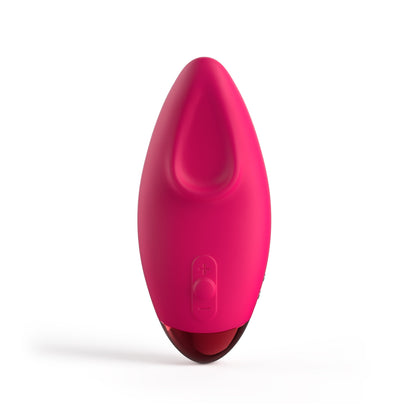 The JIMMYJANE® Form 3® Pro is a pink, oval lay-on vibrator with control buttons for clitoral stimulation, displayed on a white background.