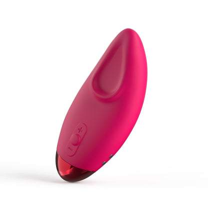The JIMMYJANE® Form 3® Pro is a pink, oval lay-on vibrator with control buttons for clitoral stimulation, shown on a white background.
