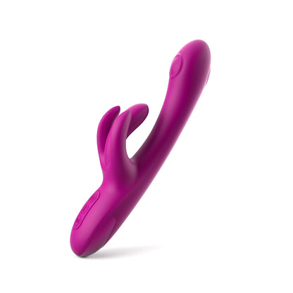 JIMMYJANE Touch-Me Pro rabbit vibrator in purple with dual stimulation design and control buttons