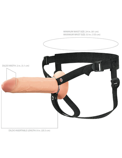 8" Hollow Silicone Strap-On™